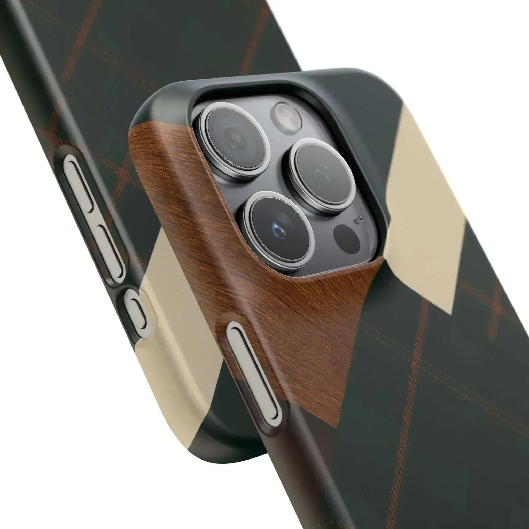 Rustic Green Phone Case for iPhone 8-16 and Galaxy S20-S24 - KARARMDESIGN