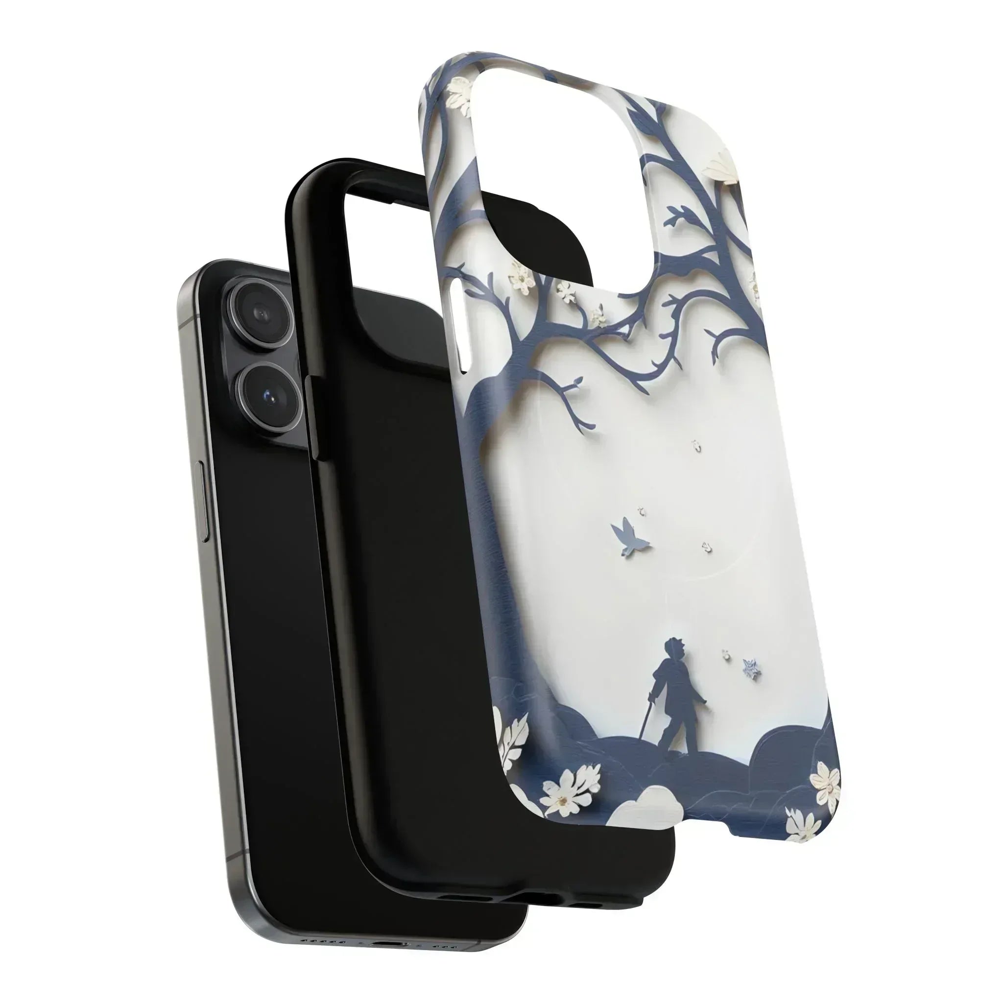 Nature Silhouette Phone Case for iPhone 14-16 - KARARMDESIGN
