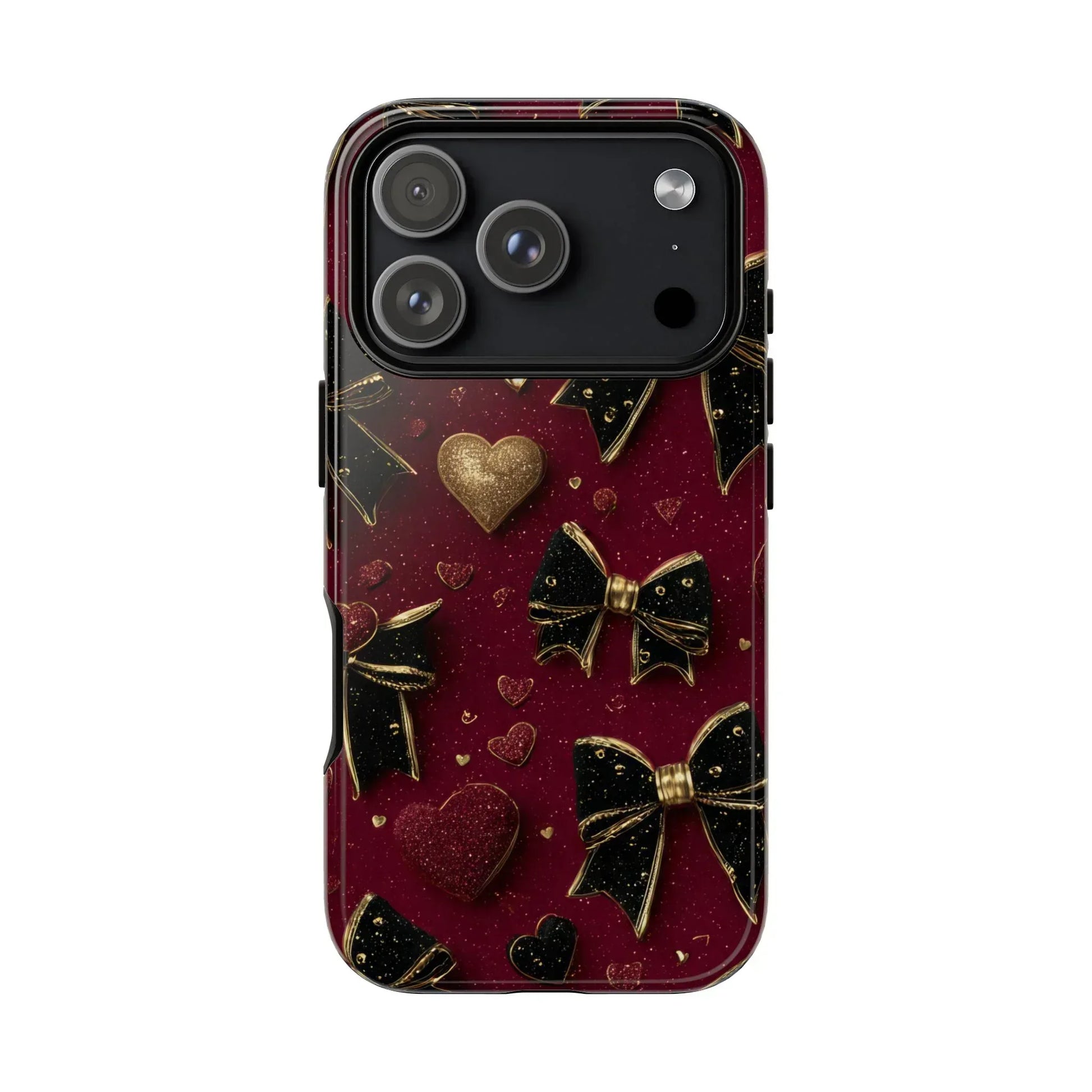 Velvet Valentine Charm Phone Case for iPhone 11-17 and Galaxy S10-S25 - KARARMDESIGN