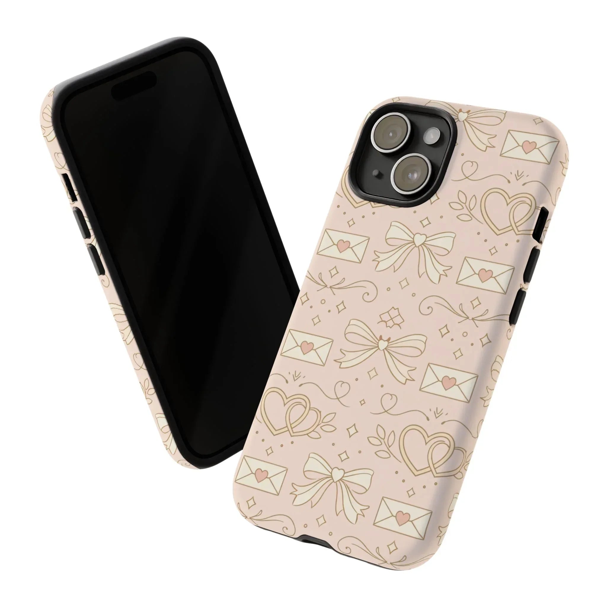 Sweet Romance Tough Phone Case for iPhone 11–17 & Galaxy S10–S25 - KARARMDESIGN