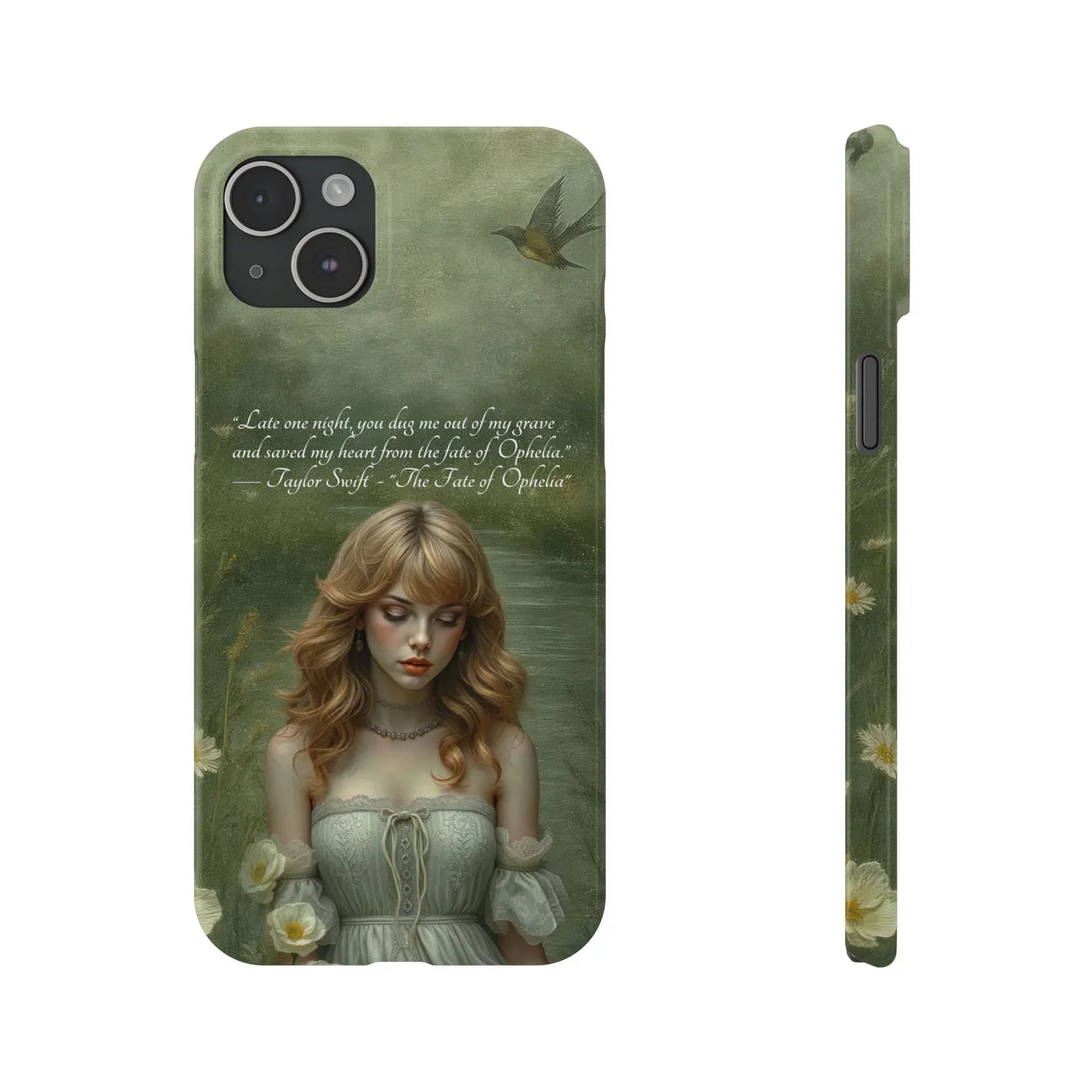 "Melancholic Ophelia" Phone Case for iPhone 11-17 Models - KARARMDESIGN
