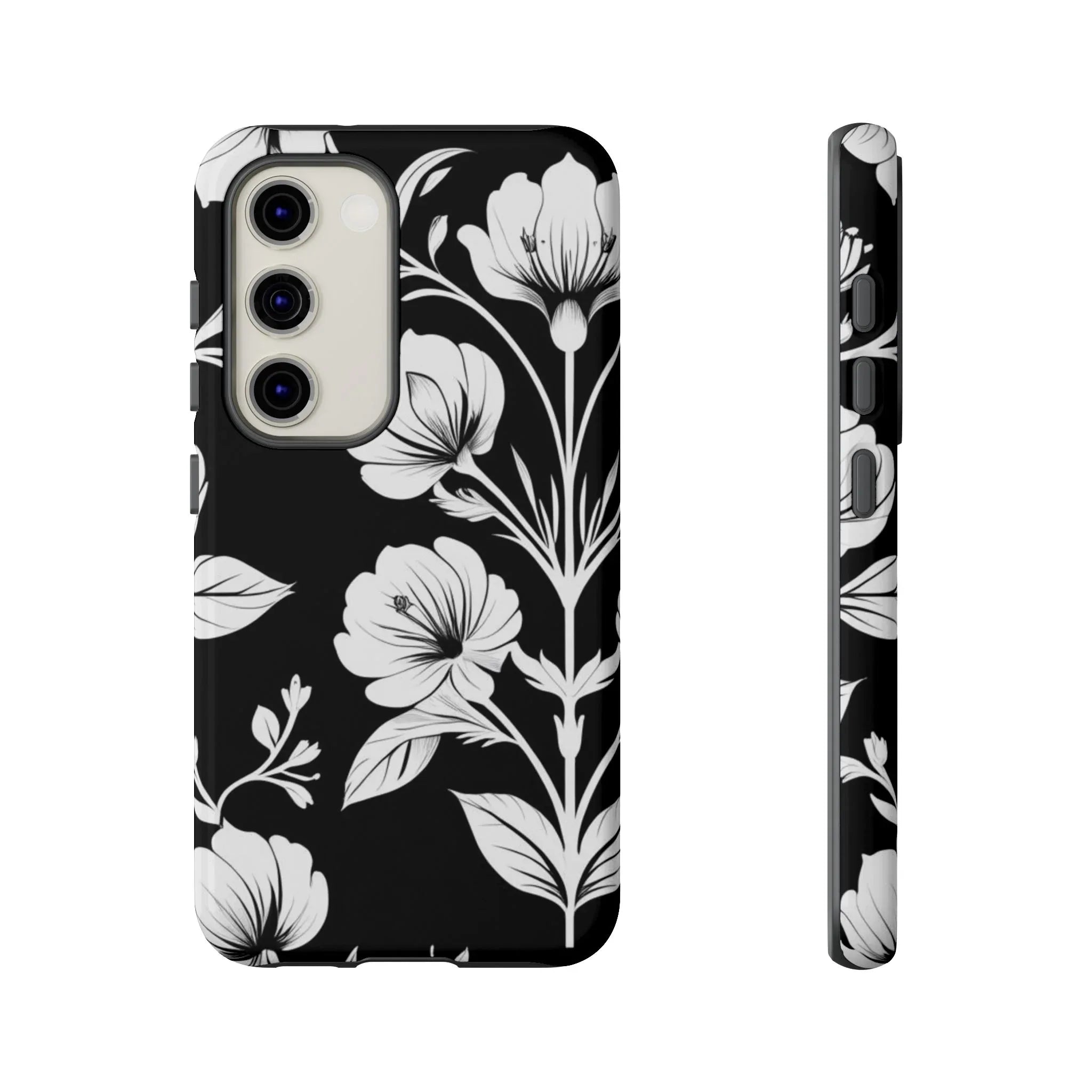 Elegant Floral Phone Case for Galaxy S20-S25 - KARARMDESIGN