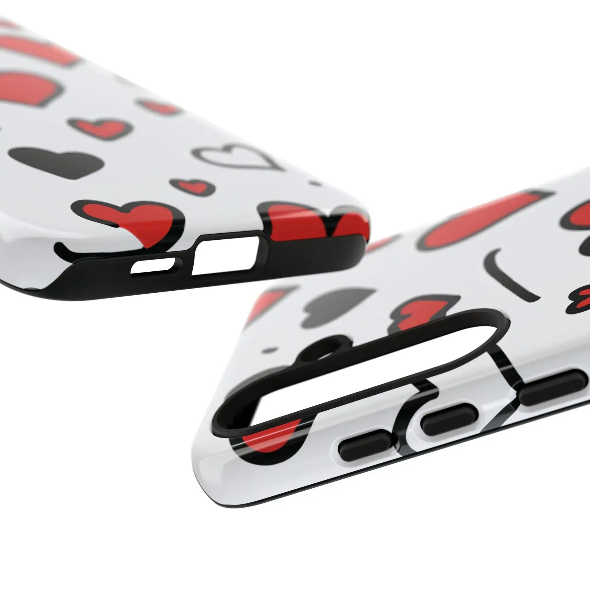 Scattered Hearts Phone Case for iPhone 11-17 and Galaxy S10-S25 - KARARMDESIGN