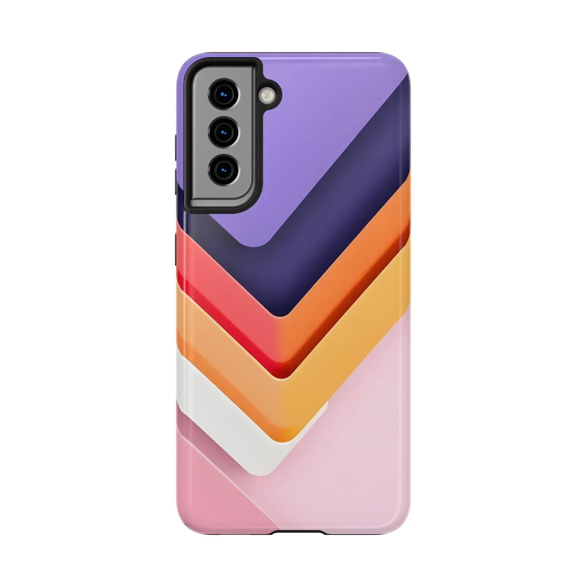 Vibrant Geometric Chevron Phone Case for iPhone and Galaxy - KARARMDESIGN