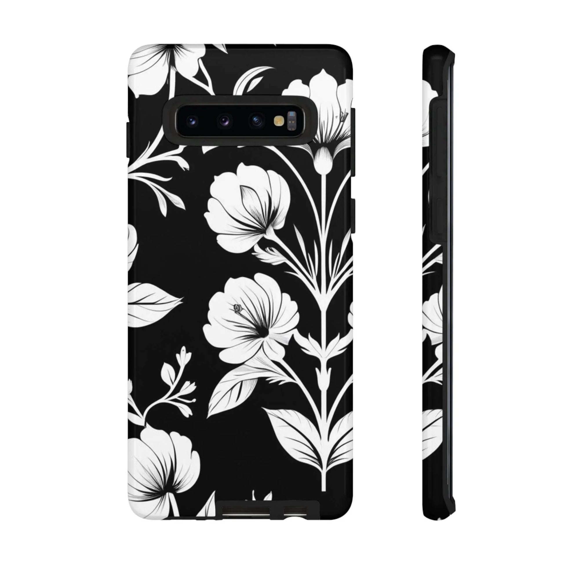 Elegant Floral Phone Case for Galaxy S20-S25 - KARARMDESIGN