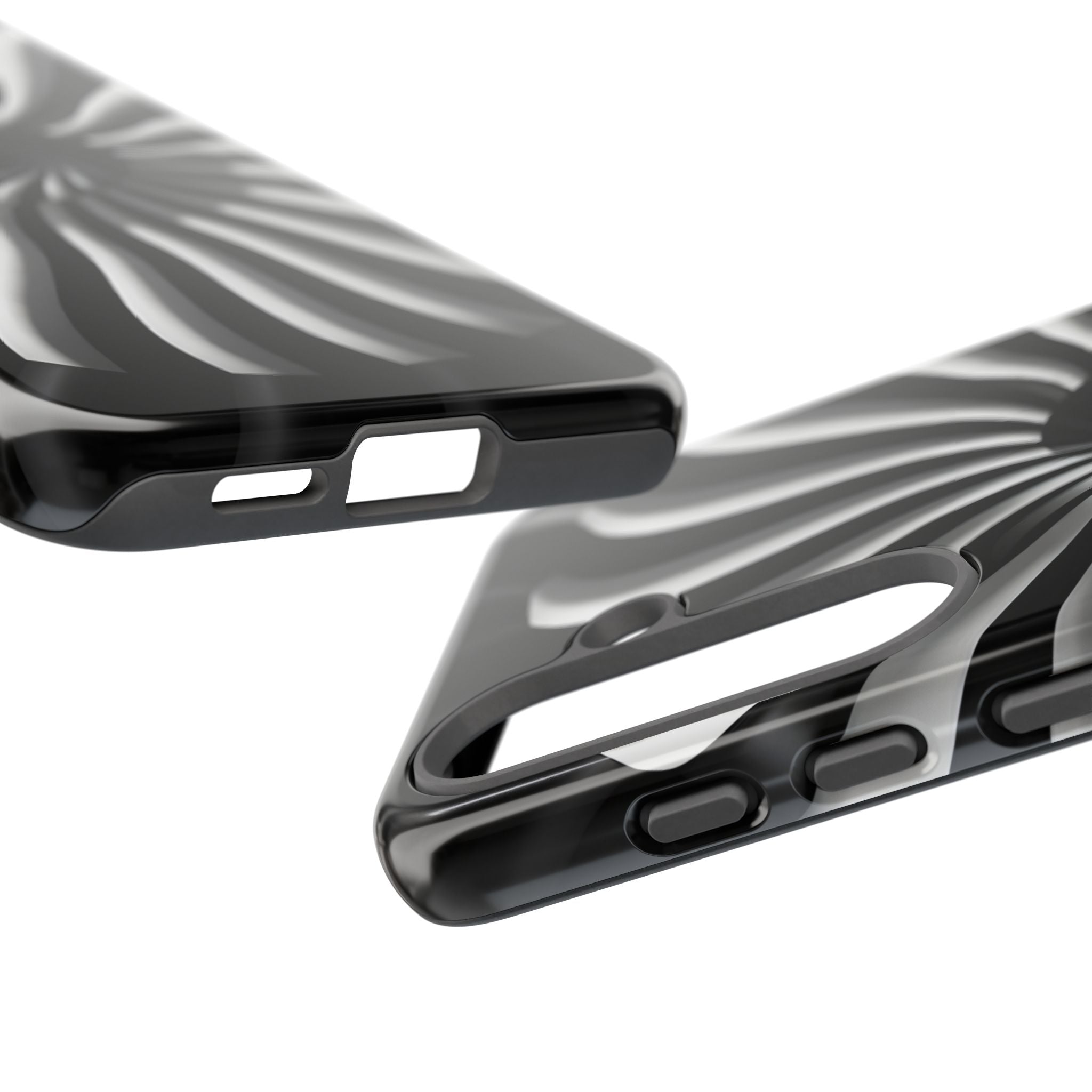 Hypnotic Black and White Spiral Phone Case – Optical Illusion Design for iPhone & Galaxy