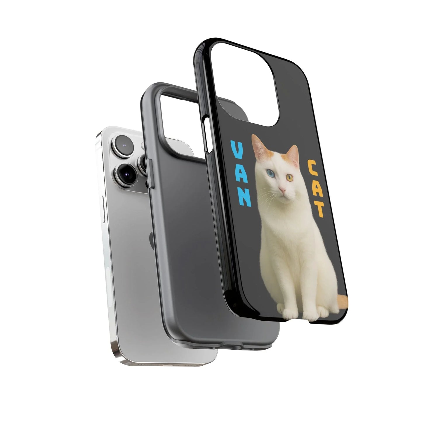 VAN CAT Phone Case for iPhone 8-16 and Samsung Galaxy S20-S25 Models