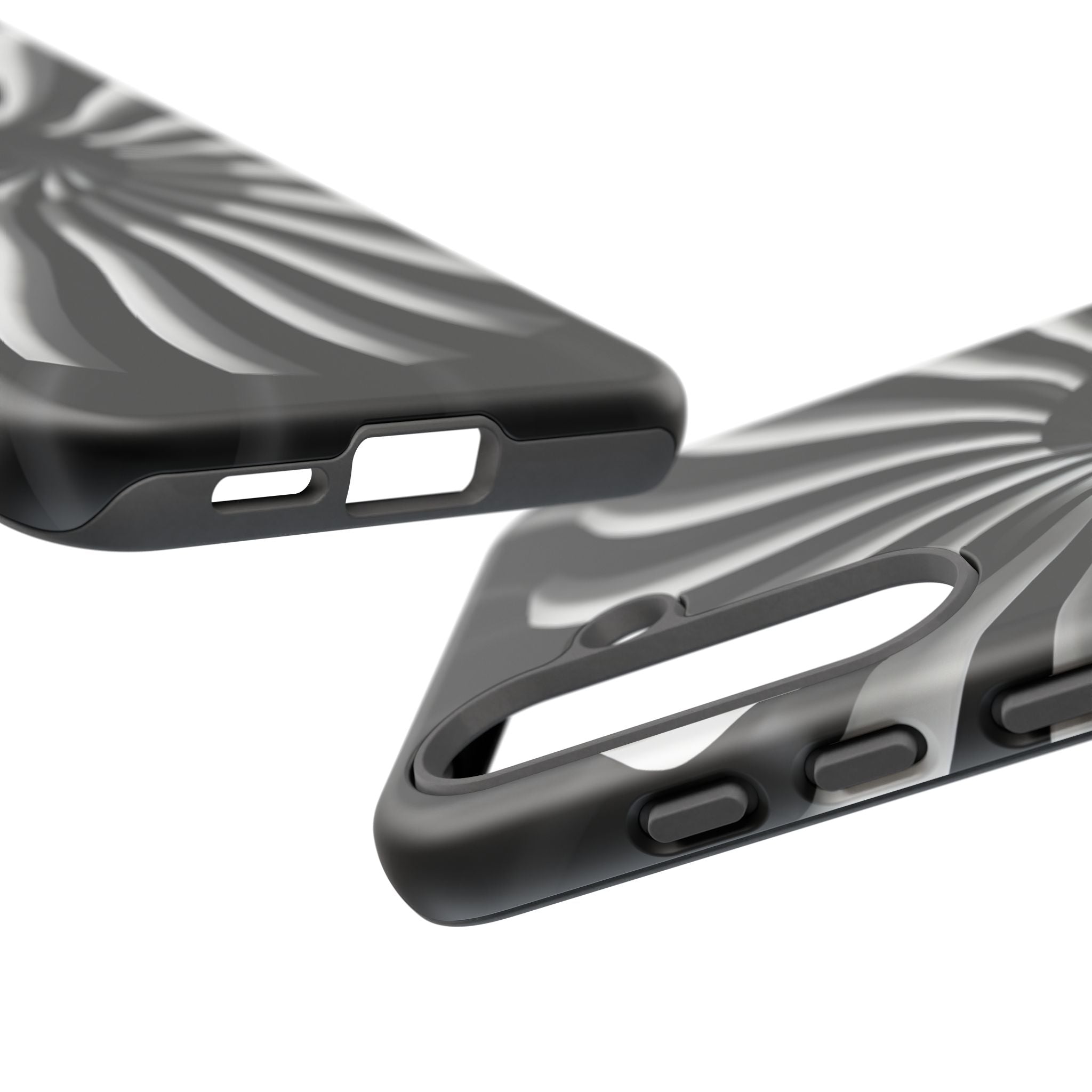 Hypnotic Black and White Spiral Phone Case – Optical Illusion Design for iPhone & Galaxy