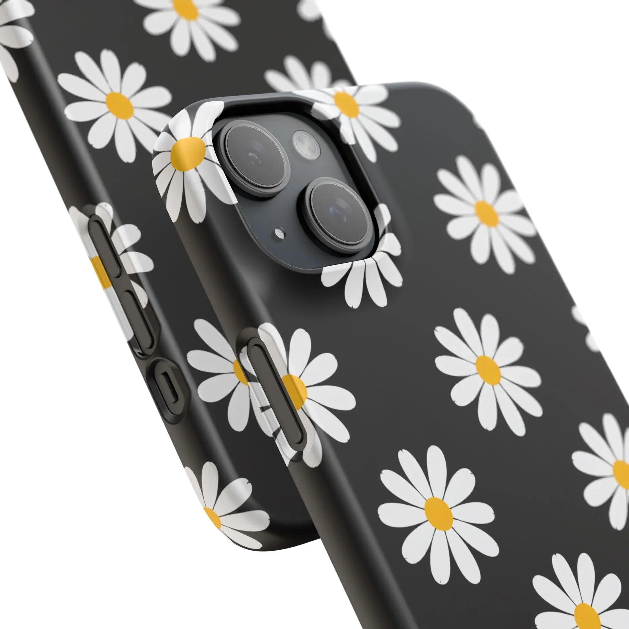 Daisy Charm Phone Case for iPhone 11-17 and Galaxy S20-S25 - KARARMDESIGN