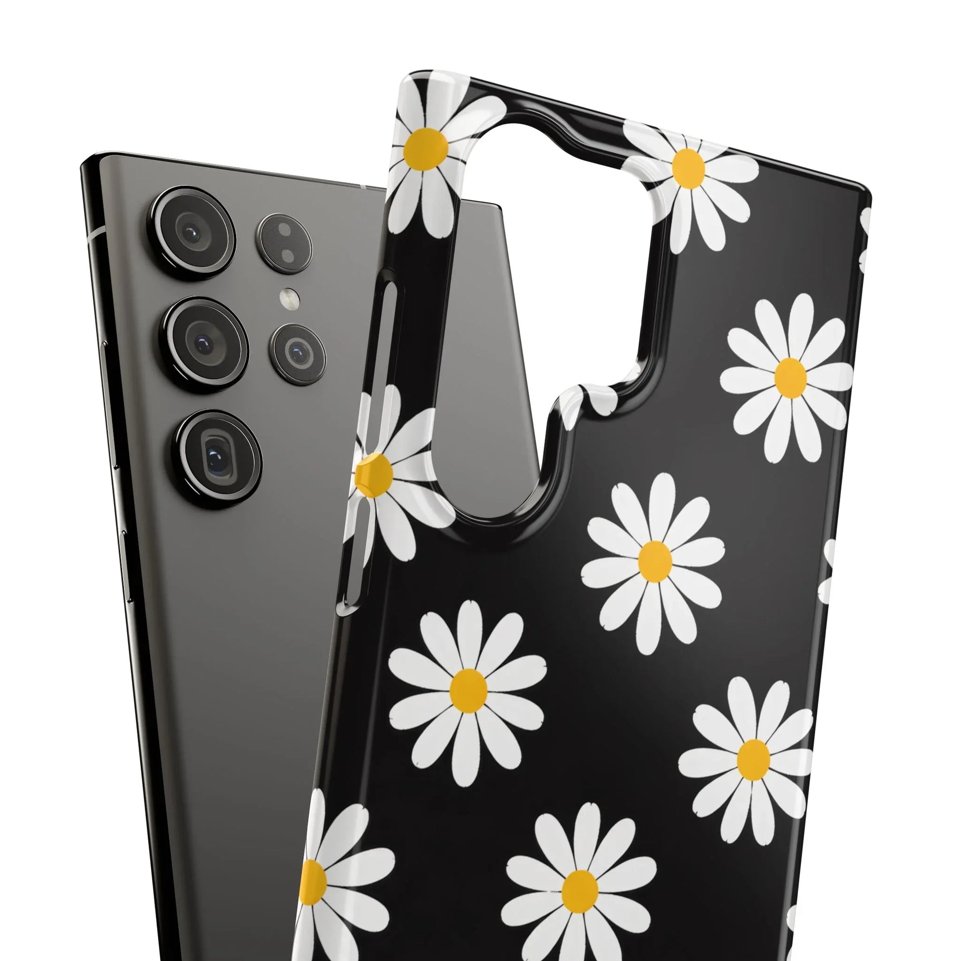 Daisy Charm Phone Case for iPhone 11-17 and Galaxy S20-S25 - KARARMDESIGN