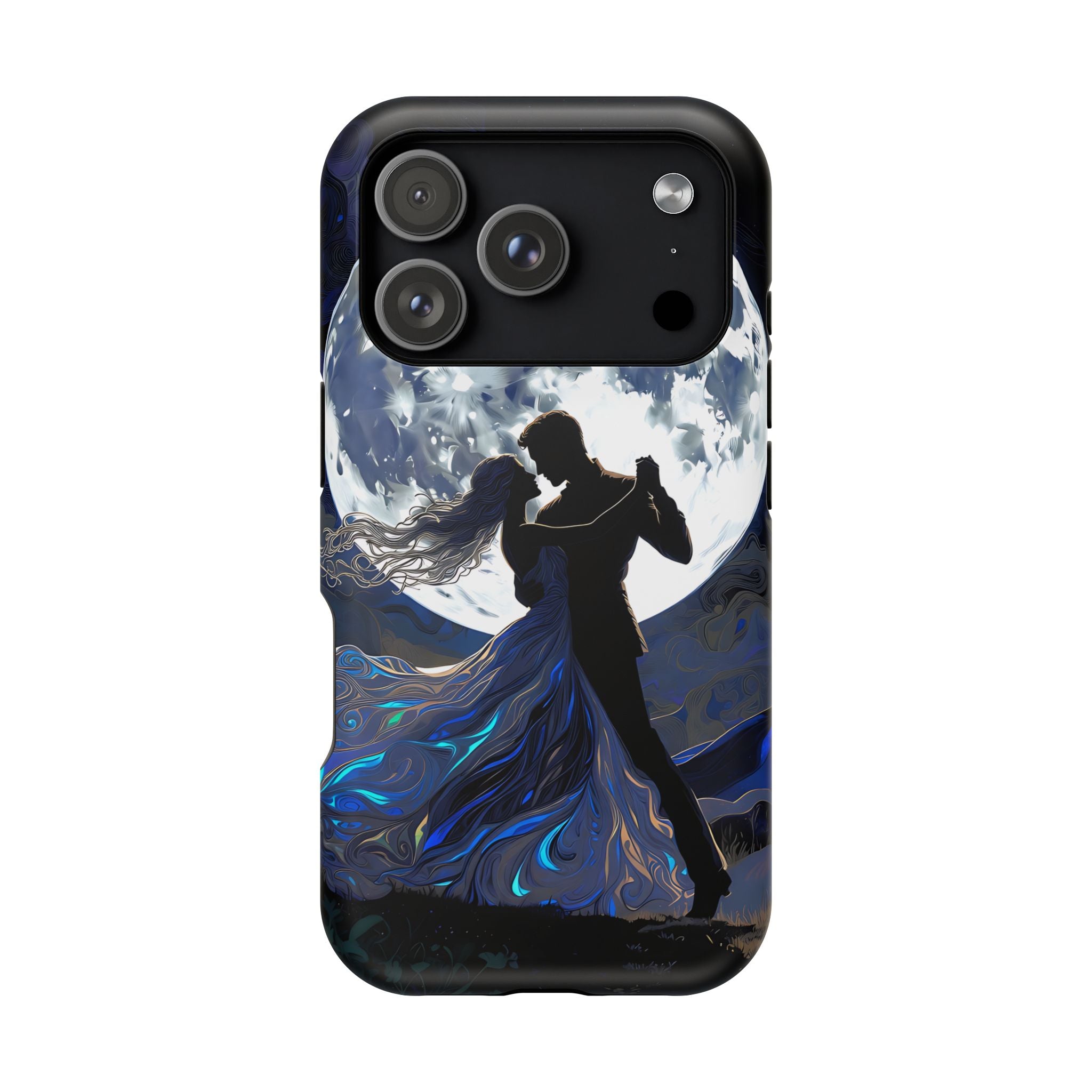 Romantic Moonlight Dance Magnetic Phone Case – iPhone 15–17 & Samsung Galaxy S26
