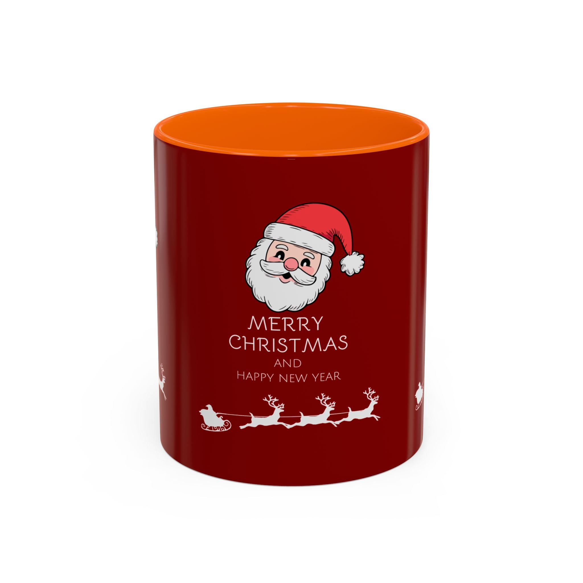 Season’s Smile – Christmas and New Year Accent Coffee Mug (11, 15oz)