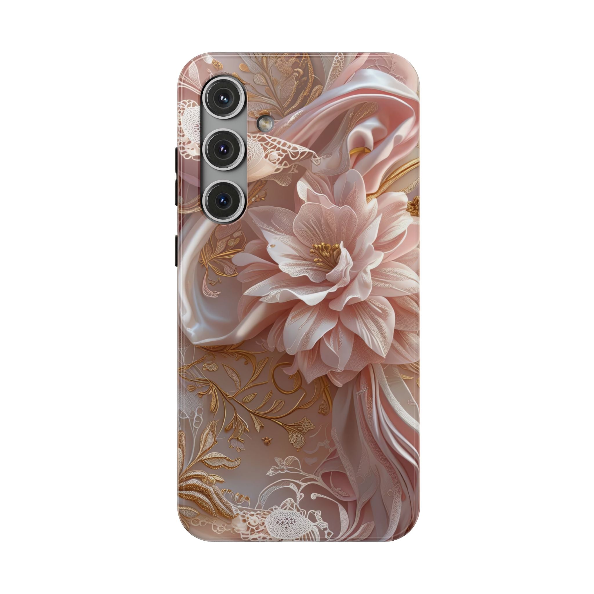 Elegant Floral Phone Case for iPhone 11–17, 16e & Galaxy S22–S26