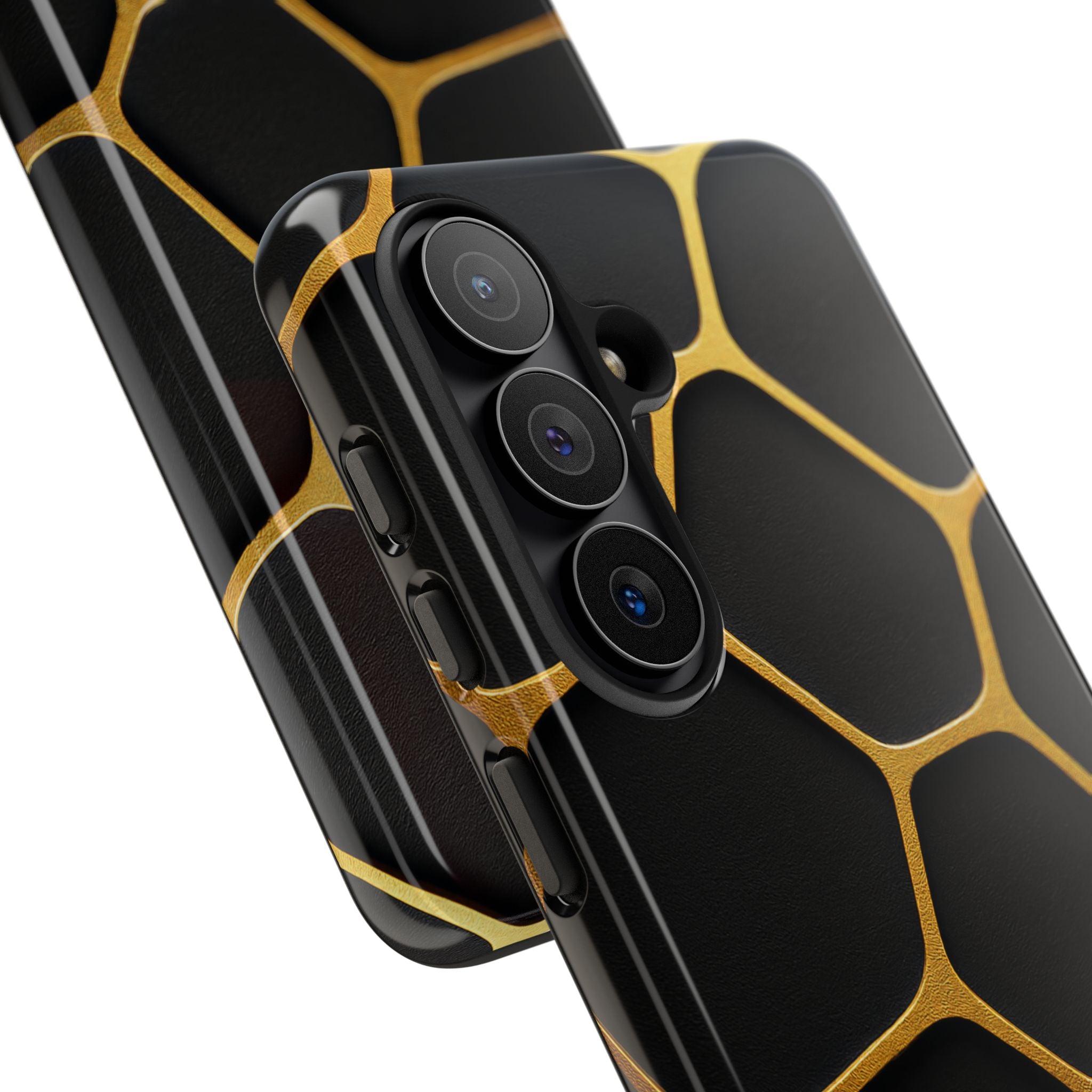Golden Cellscape Tough Phone Case – Black & Gold