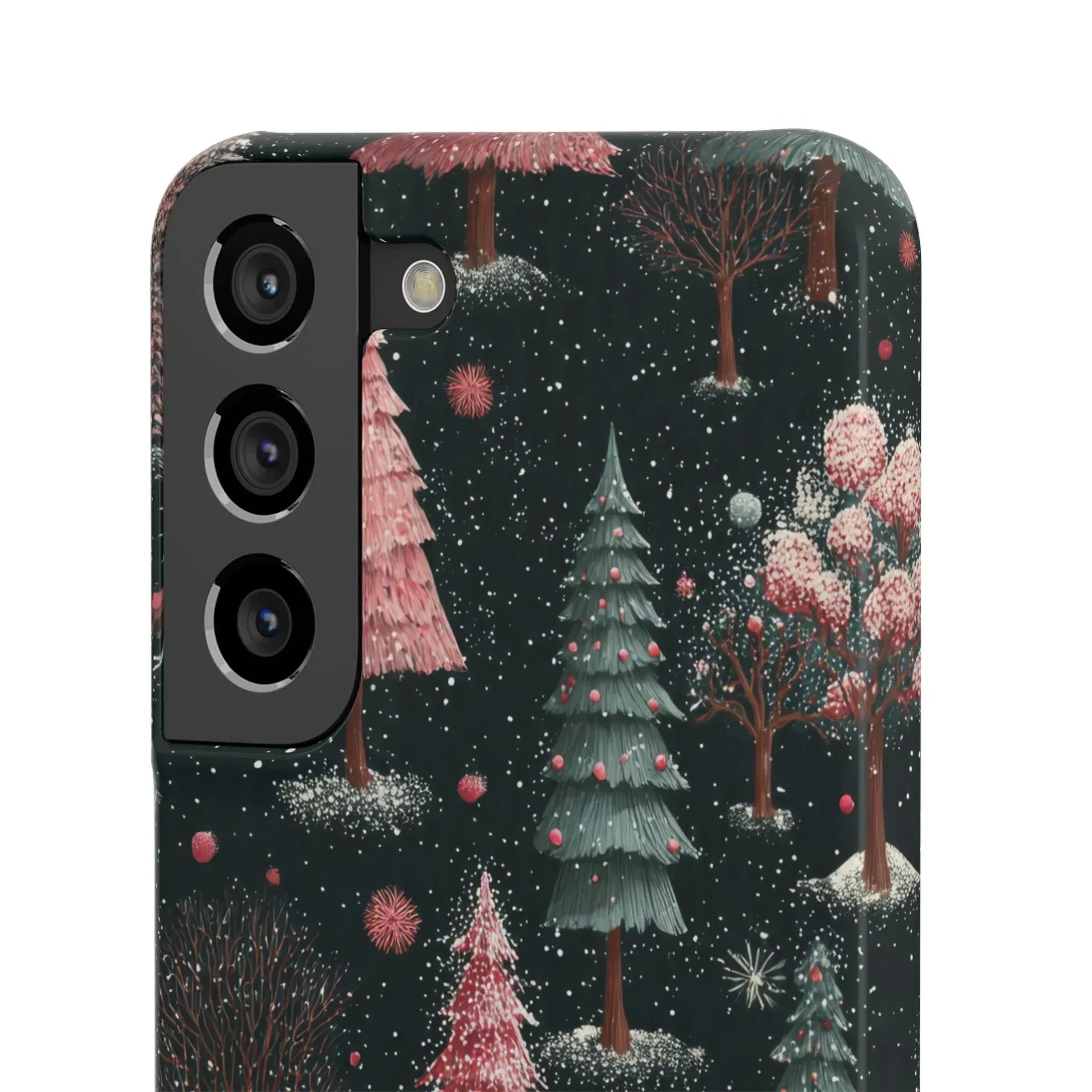 Winter Bloom Forest Phone Case for iPhone 11-17 and Galaxy S20-S25 - KARARMDESIGN