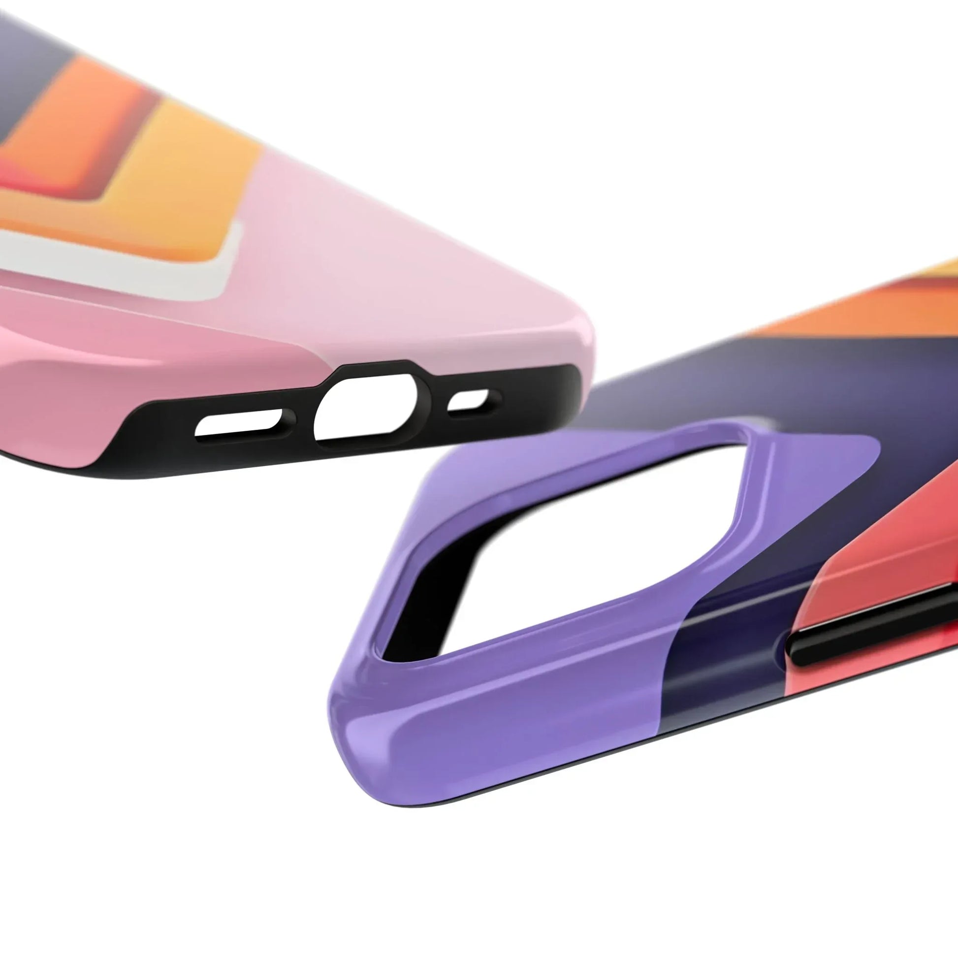 Vibrant Geometric Chevron Phone Case for iPhone and Galaxy - KARARMDESIGN