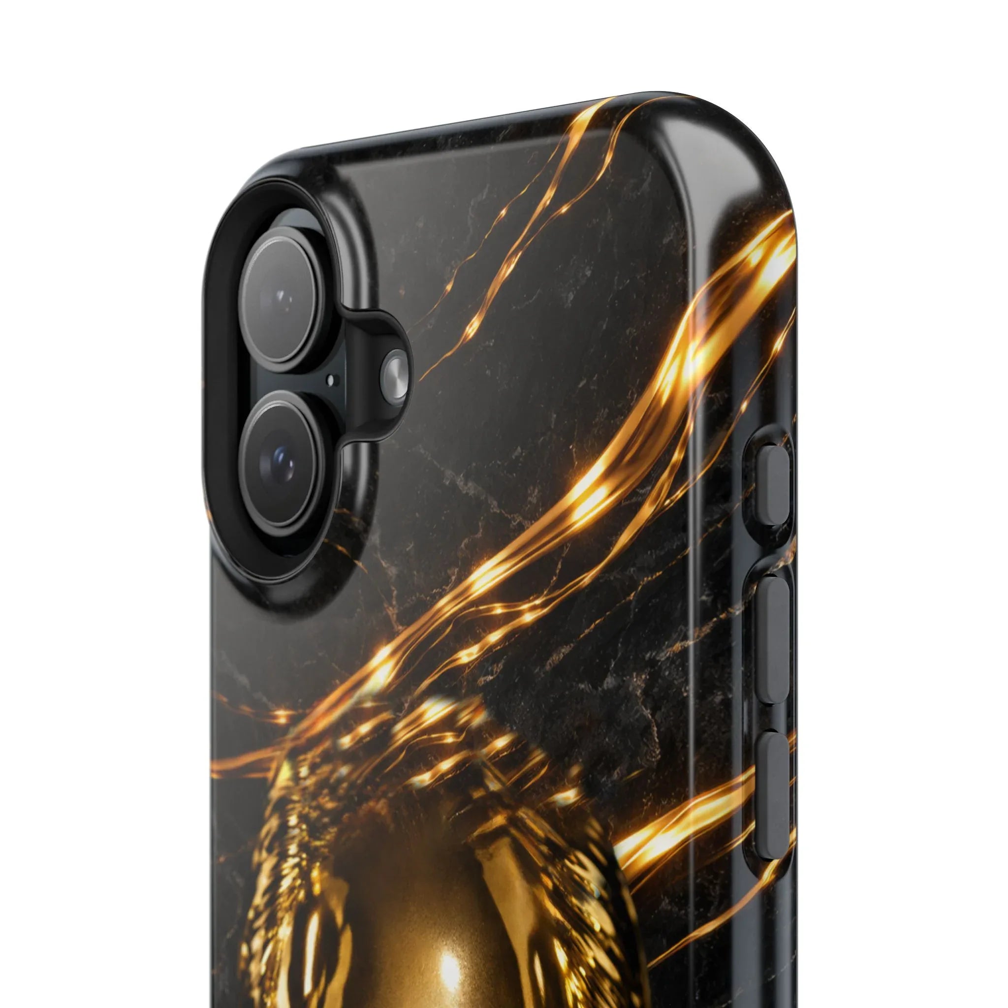 Luxury Gold Portrait Phone Case for iPhone 11-17 and Galaxy S21-S25 - KARARMDESIGN
