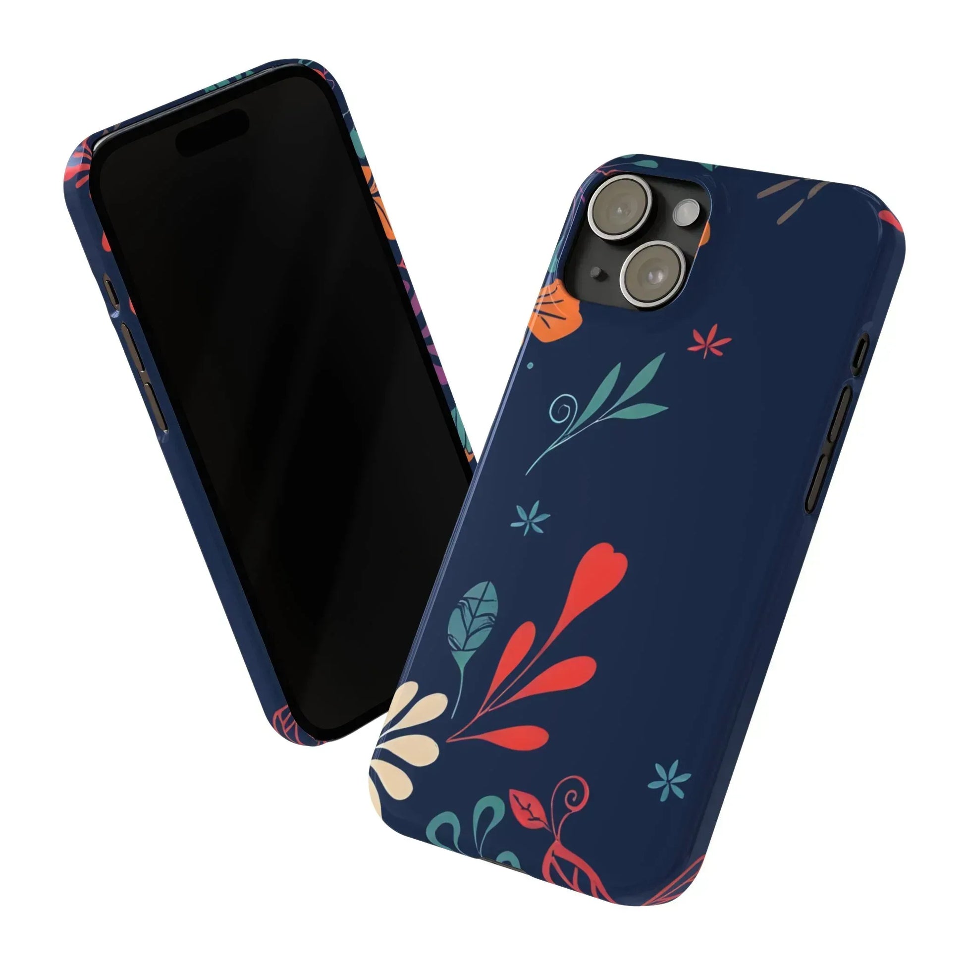 Nightshade Blossoms Phone Case for iPhone 11-17 - KARARMDESIGN