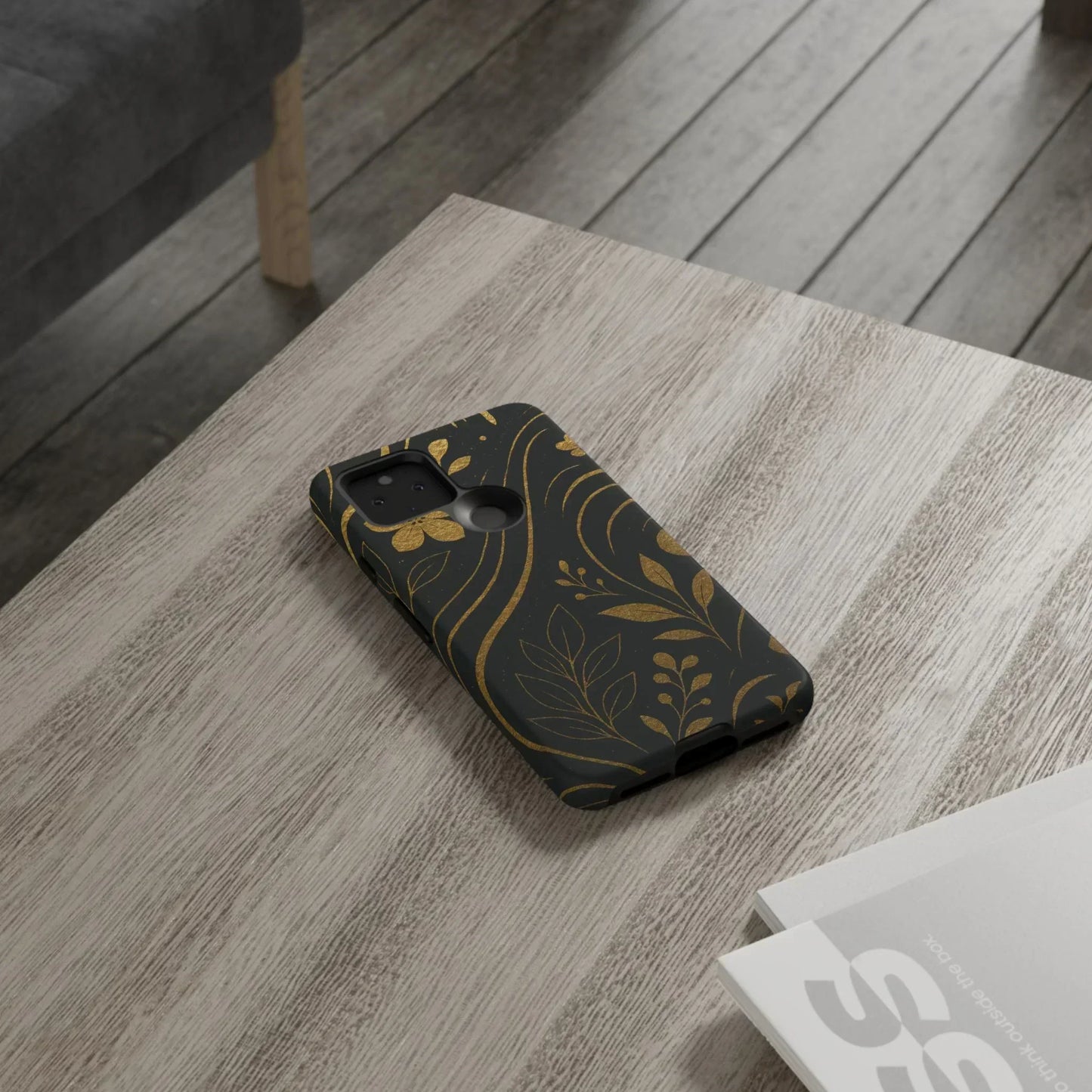 Foil Frenzy Abstract Gold Pattern Phone Case for Samsung Galaxy and Google Pixel - KarArmDesign