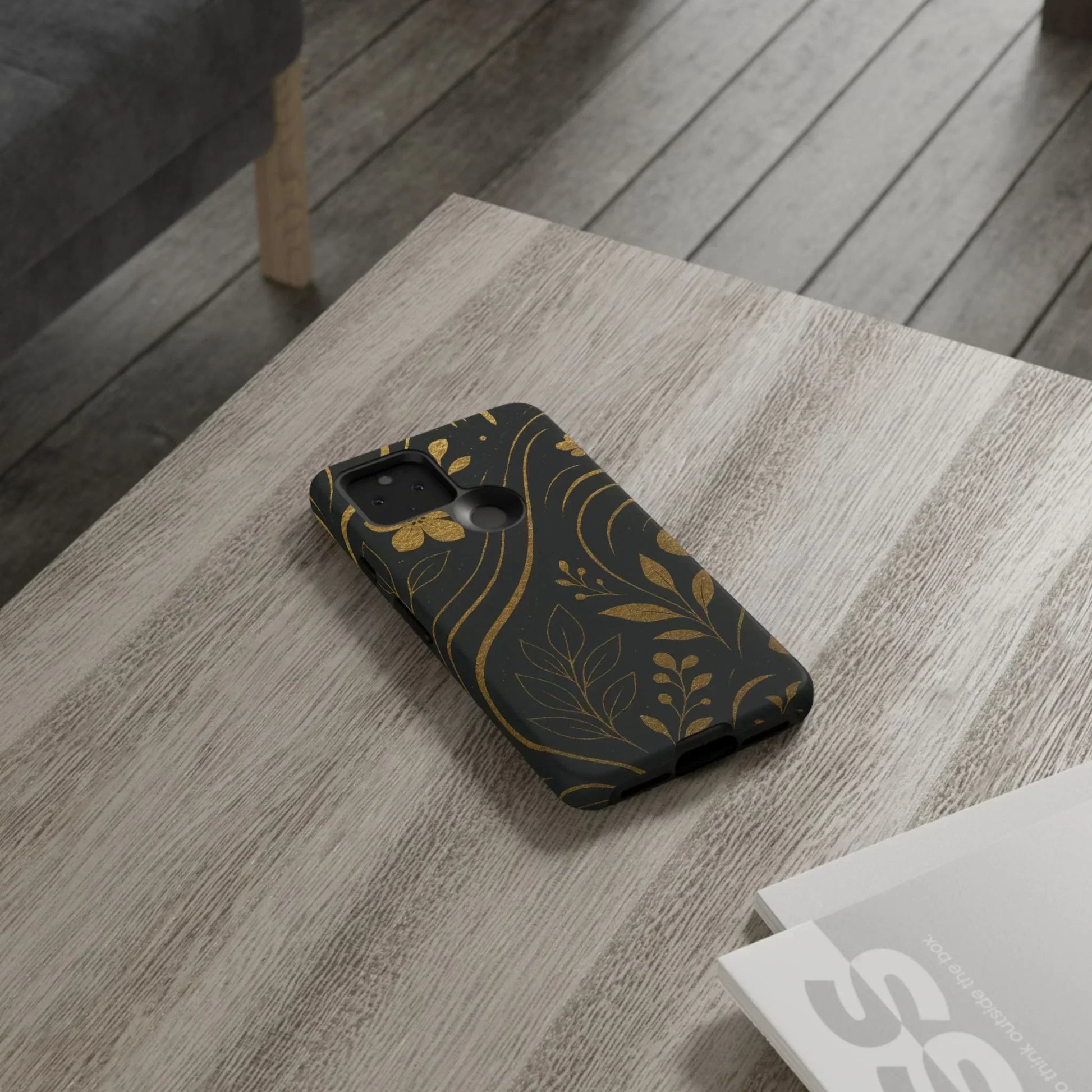 Foil Frenzy Abstract Gold Pattern Phone Case for Samsung Galaxy and Google Pixel - KarArmDesign