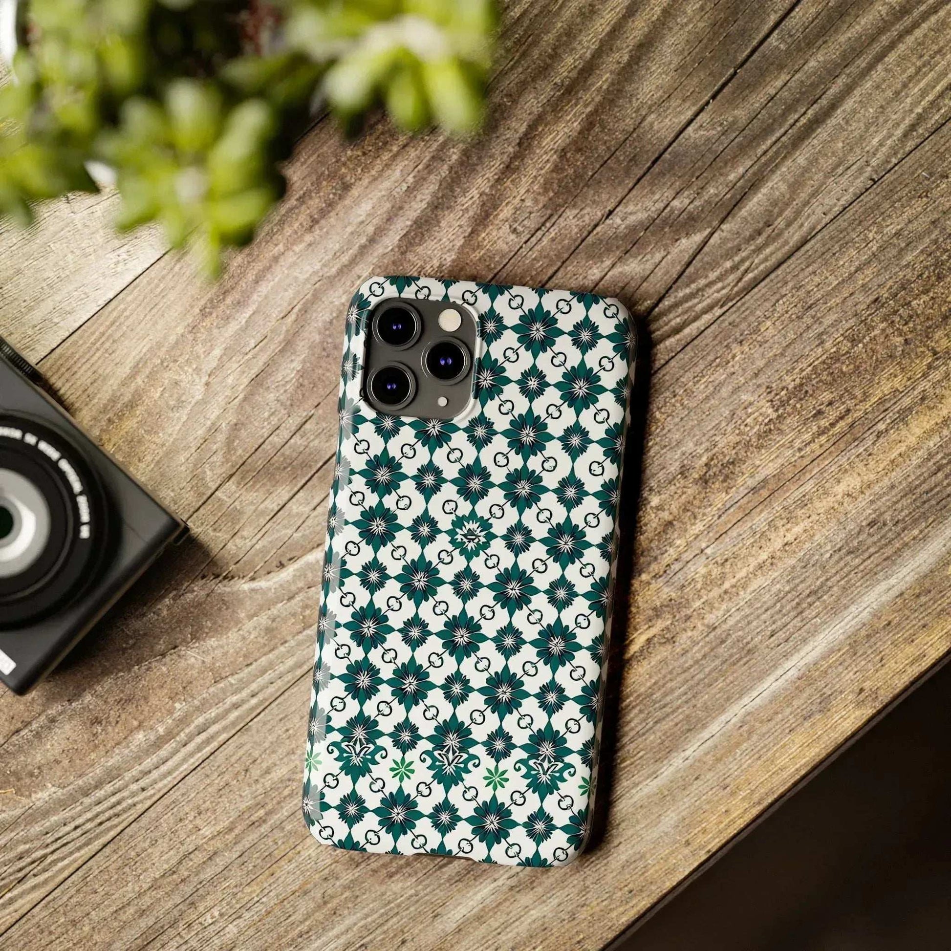 Elegant Geometric Pattern Phone Case for iPhone 11-17 - KARARMDESIGN