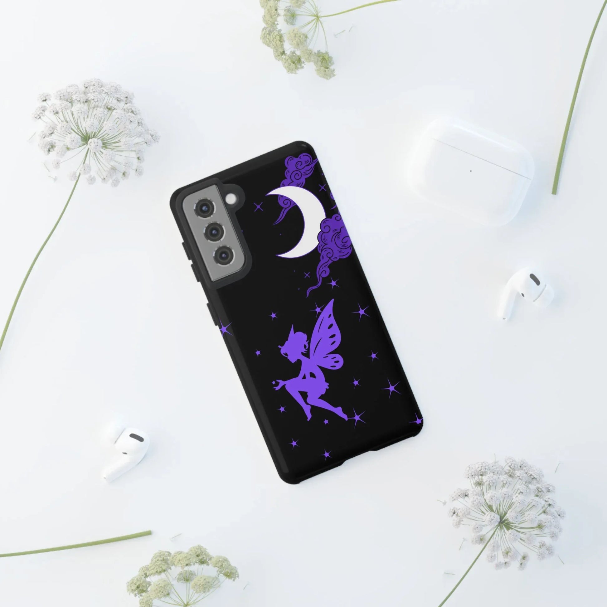 Moonlit Fairy Phone Case for iPhone 8-16 and Galaxy S10-S23 - KARARMDESIGN
