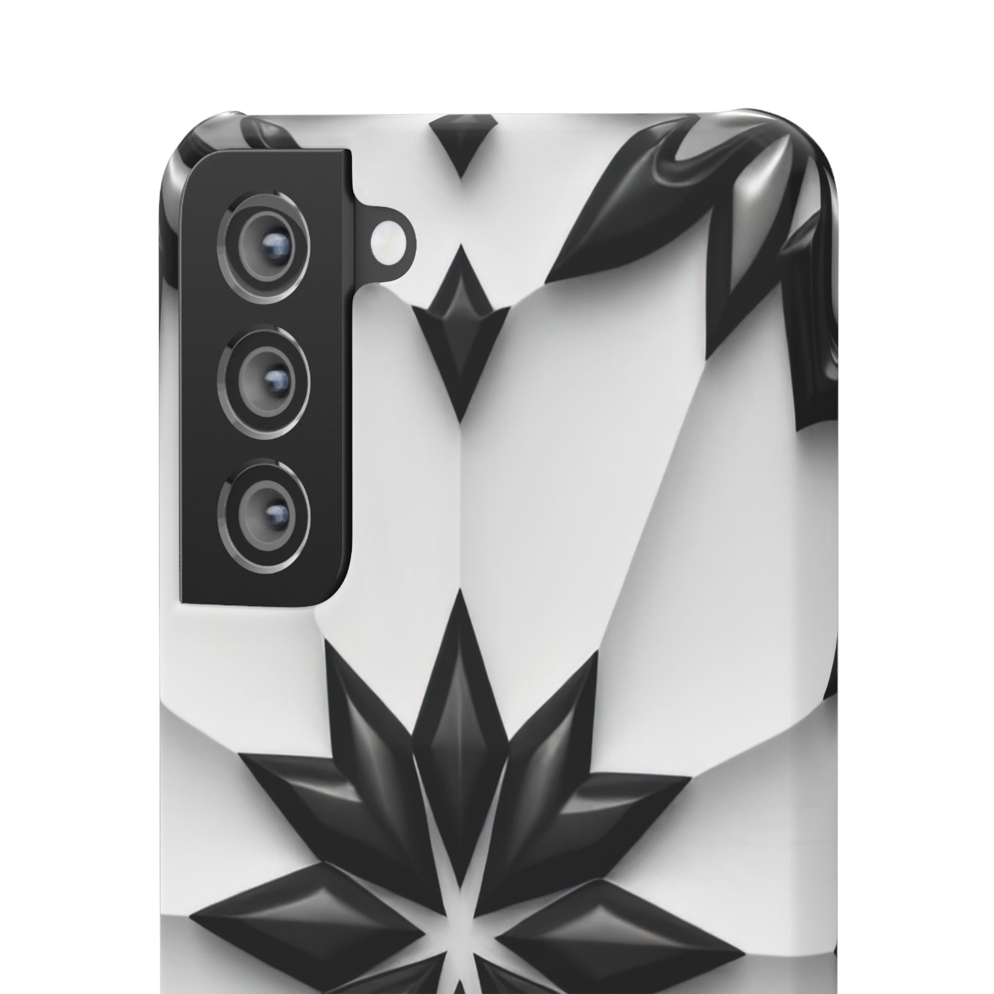 Black & White Geometric Snap Case for iPhone & Samsung Galaxy