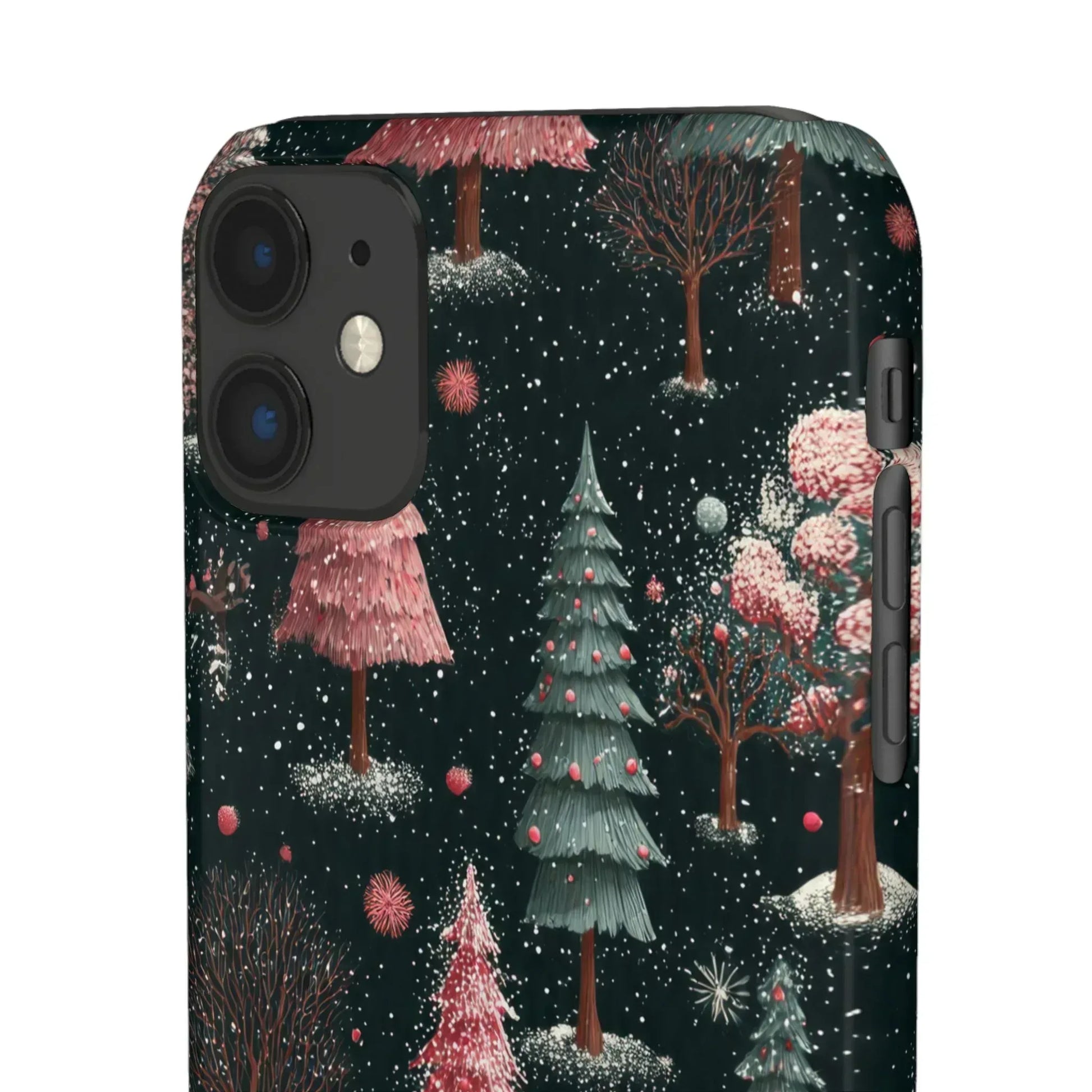 Winter Bloom Forest Phone Case for iPhone 11-17 and Galaxy S20-S25 - KARARMDESIGN