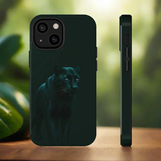 Black Panther Phone Case for iPhone 12-16 and Samsung Galaxy S21-S22 Models - KarArmDesign