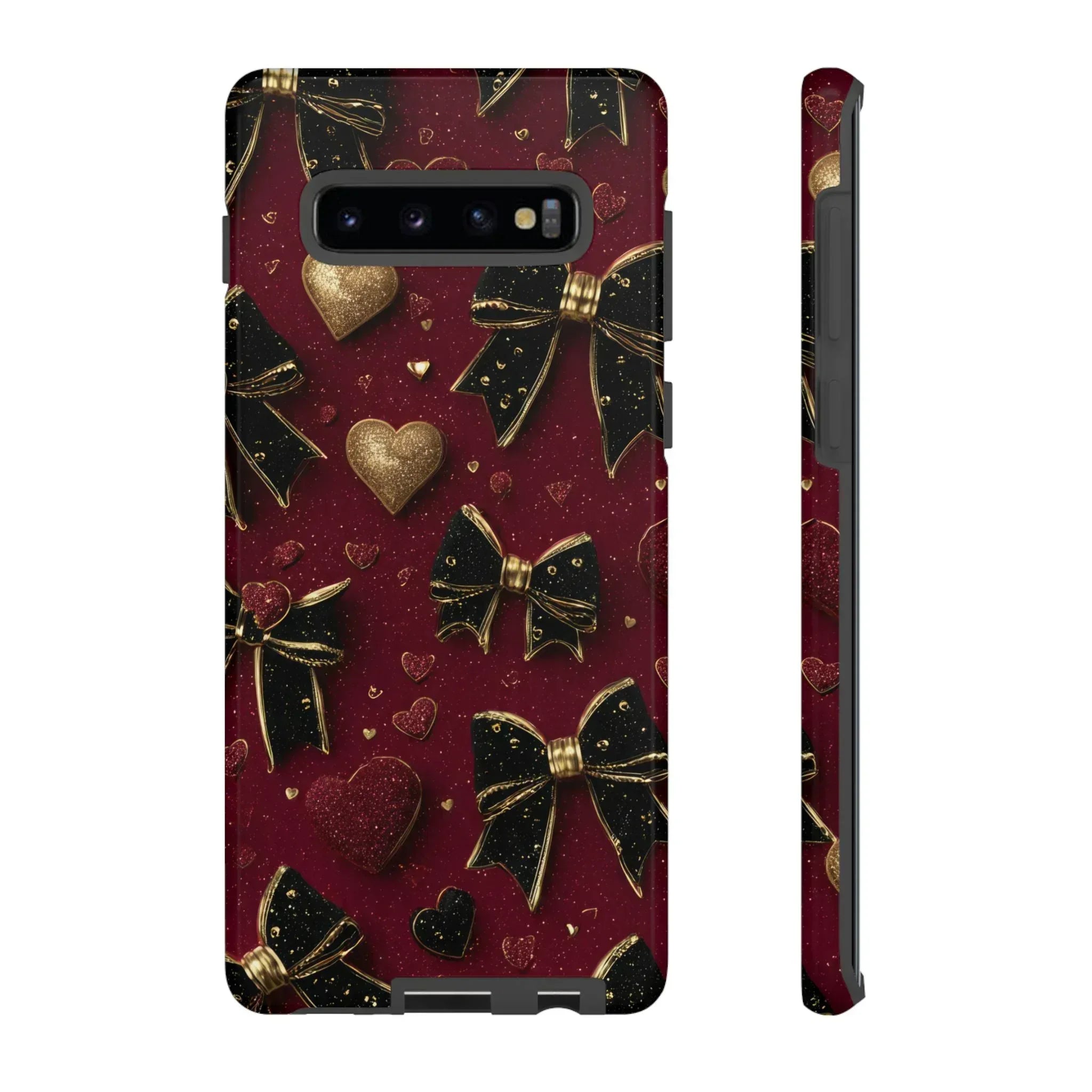Velvet Valentine Charm Phone Case for iPhone 11-17 and Galaxy S10-S25 - KARARMDESIGN