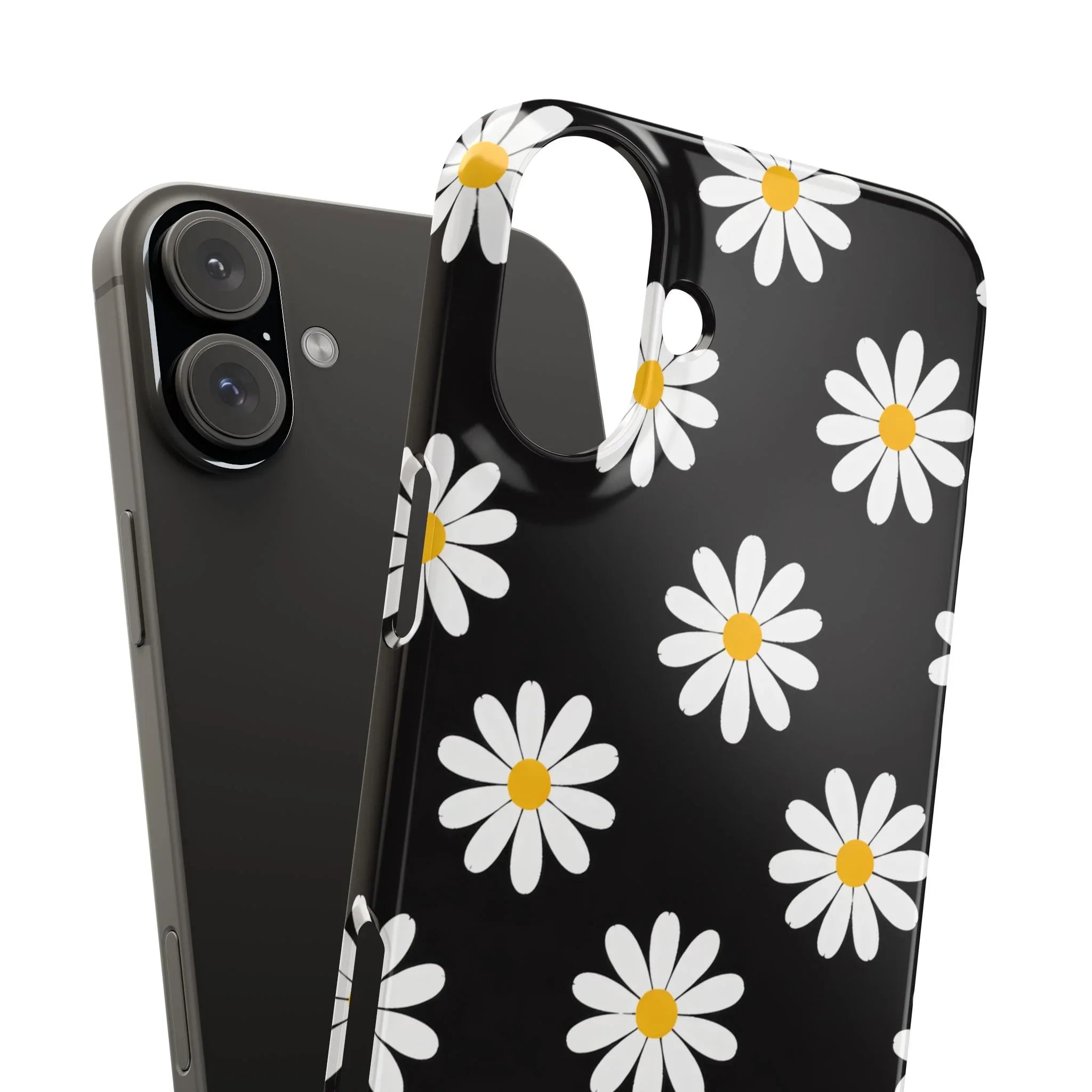 Daisy Charm Phone Case for iPhone 11-17 and Galaxy S20-S25 - KARARMDESIGN