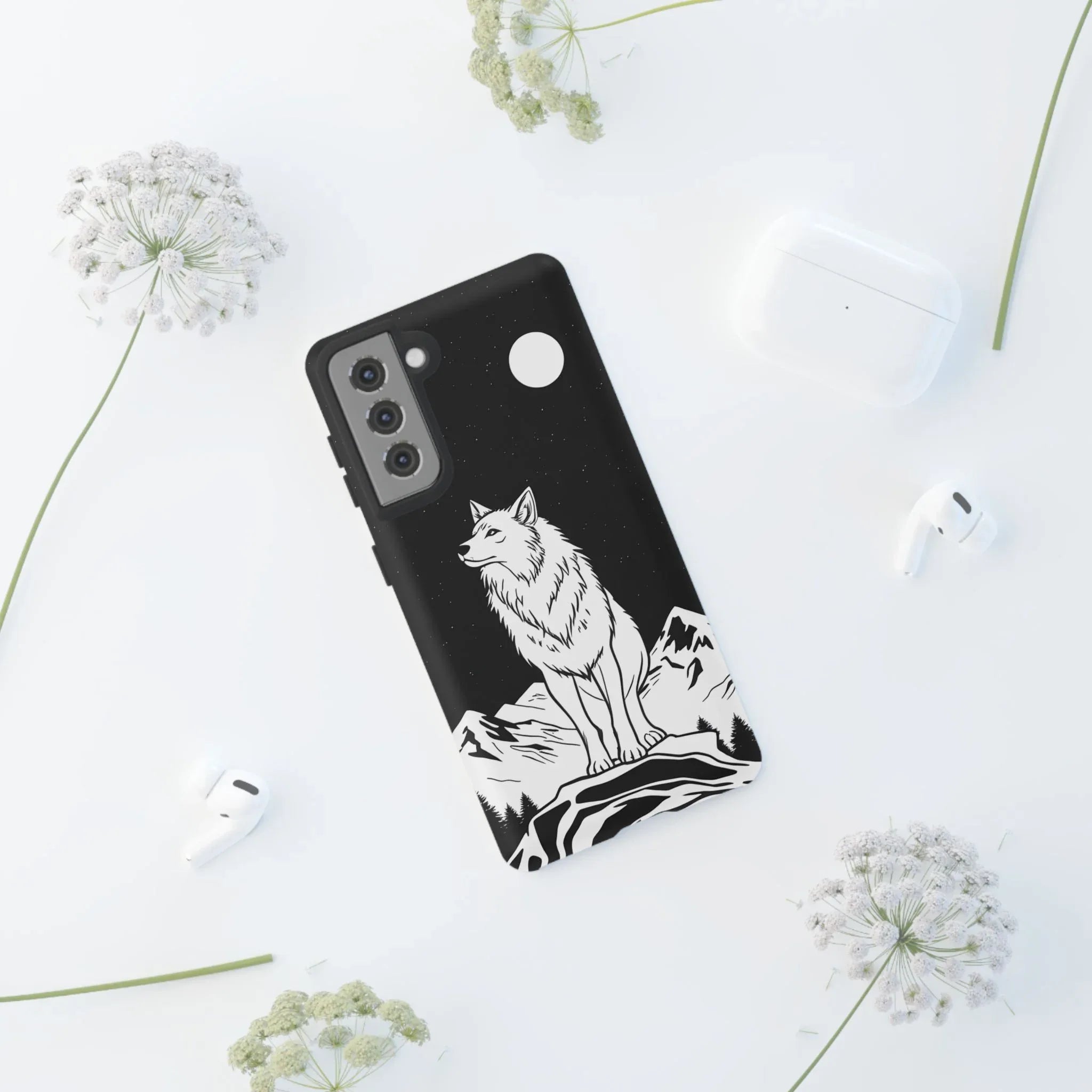 Majestic Wolf Phone Case for iPhone and Galaxy - KARARMDESIGN