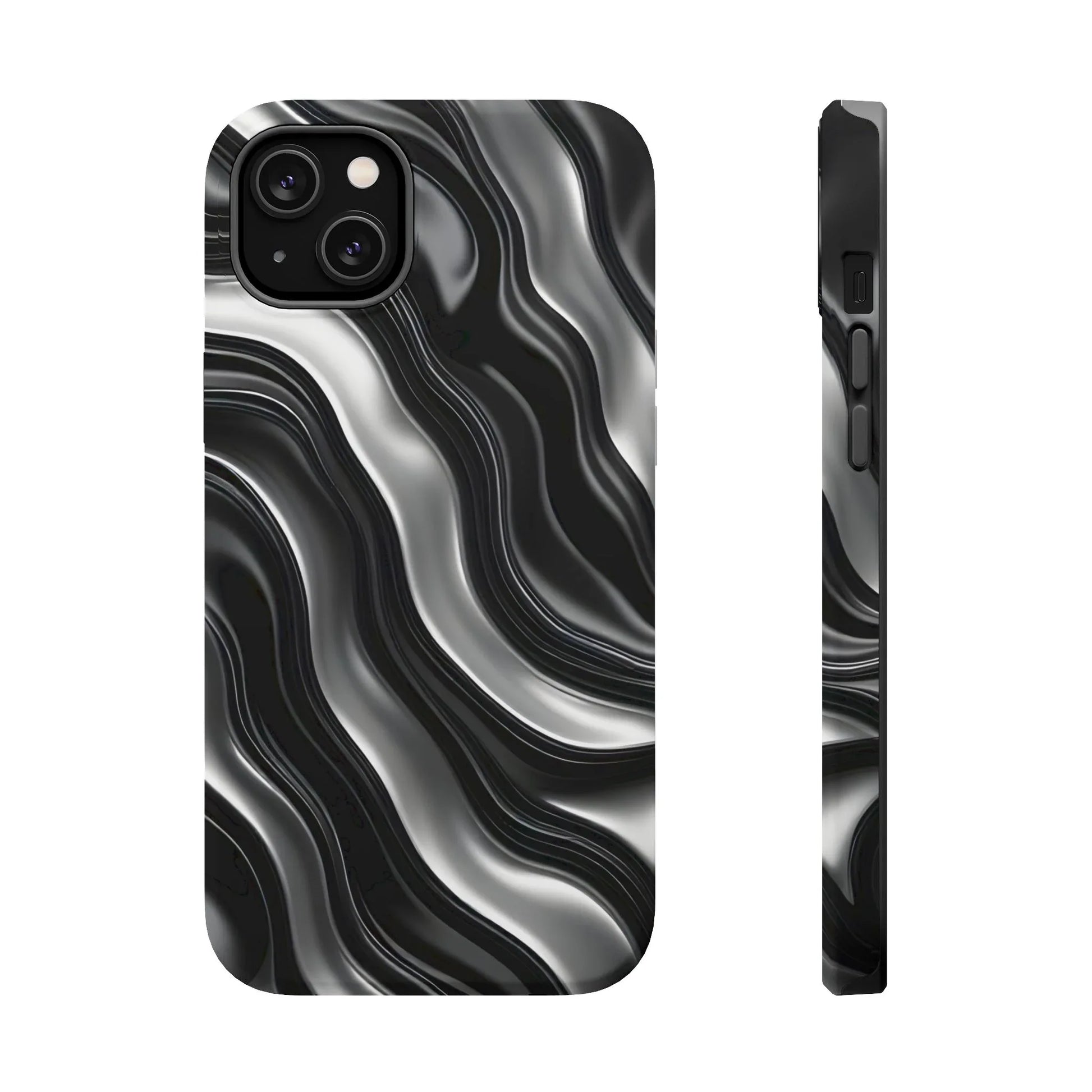 Wavy Illusion Marble Phone Case for iPhone 13-17 - KARARMDESIGN