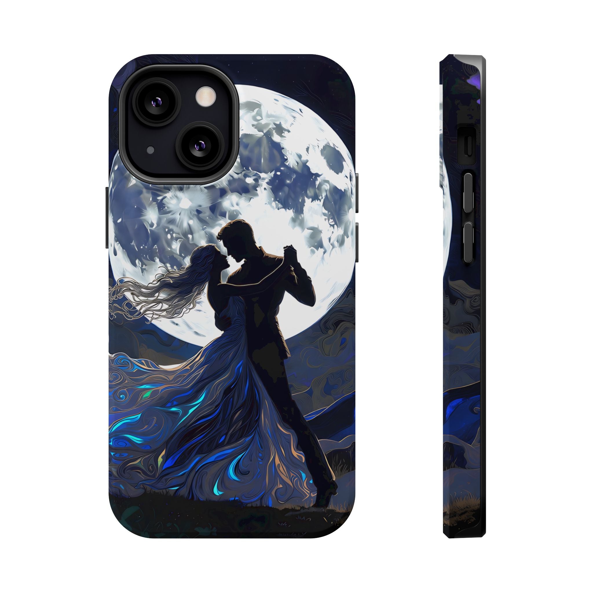 Romantic Moonlight Dance Magnetic Phone Case – iPhone 15–17 & Samsung Galaxy S26