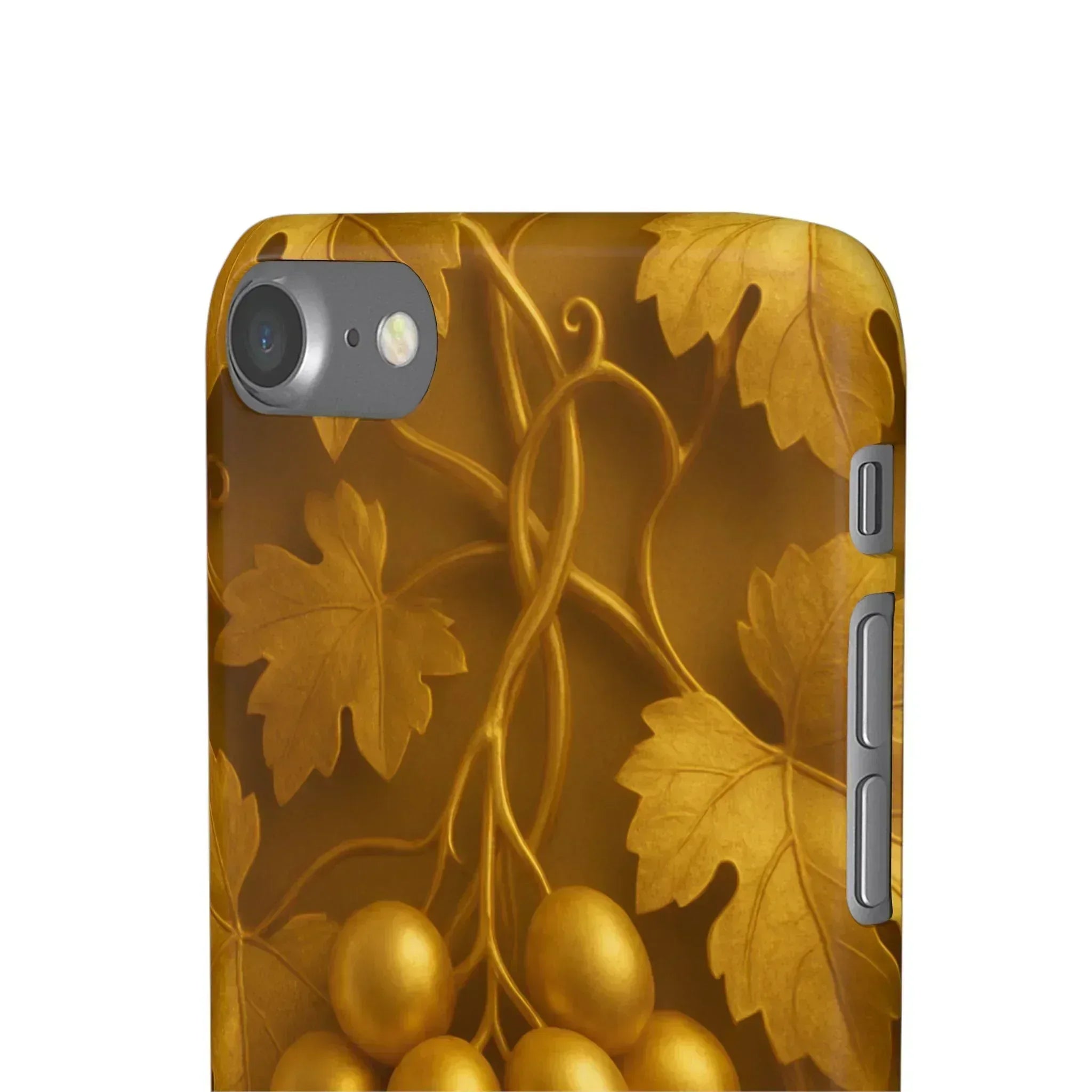 Golden Grapes Phone Case for iPhone 8–16 - KARARMDESIGN