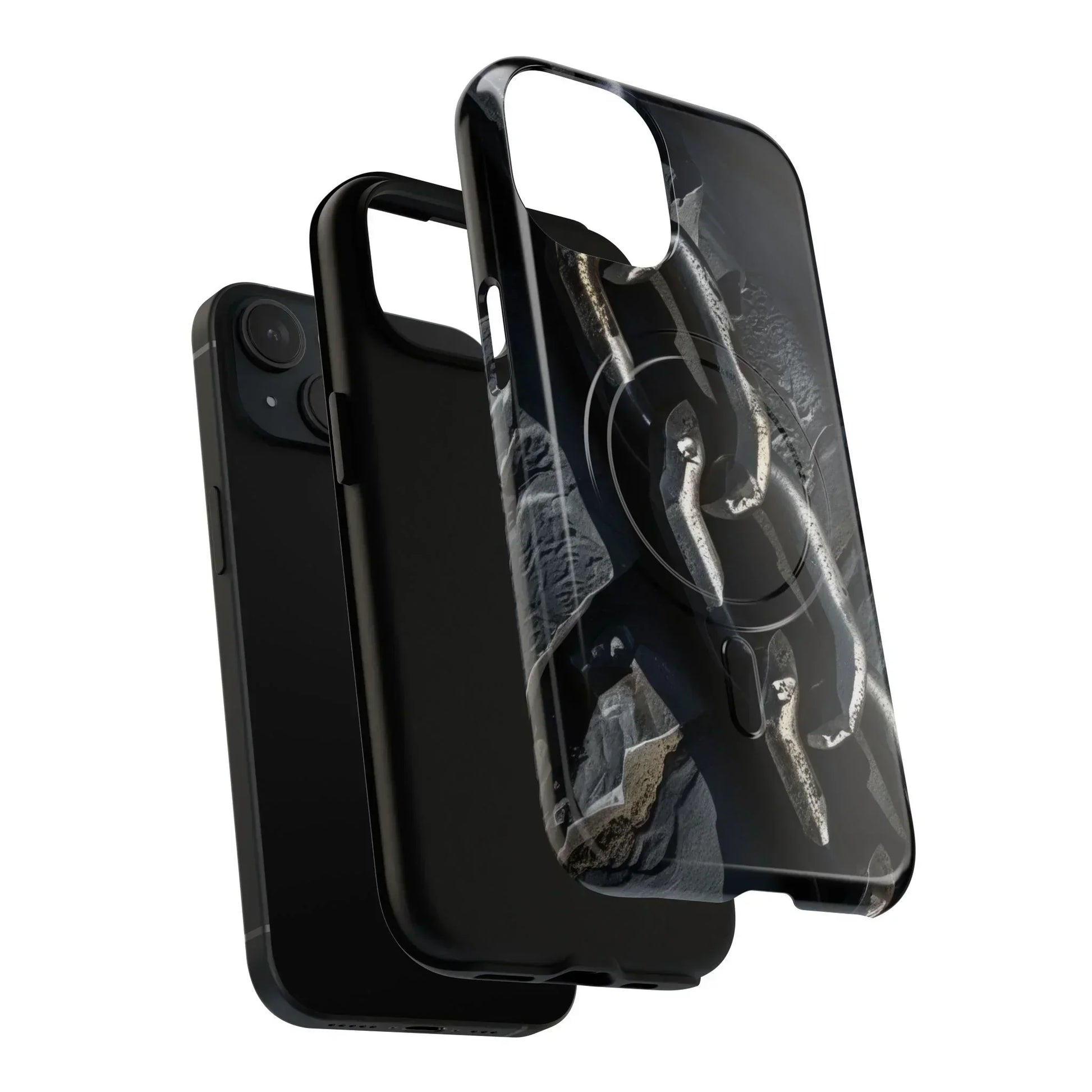 “Iron Chain” Tough Magnetic Phone Case for iPhone 14-16 Models - KarArmDesign