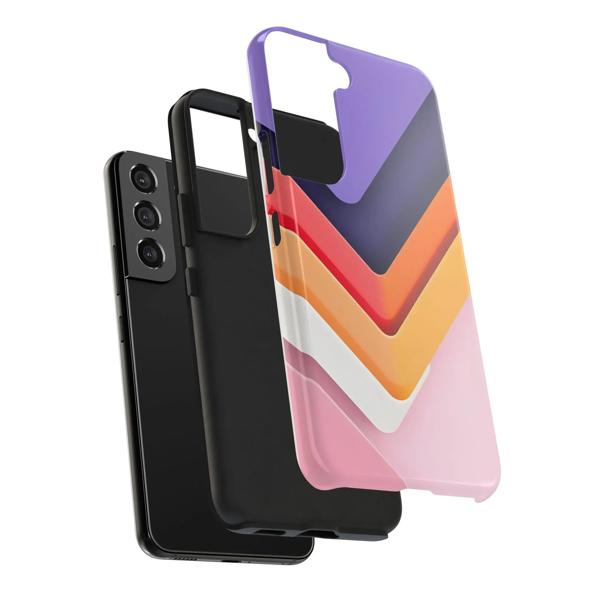 Vibrant Geometric Chevron Phone Case for iPhone and Galaxy - KARARMDESIGN