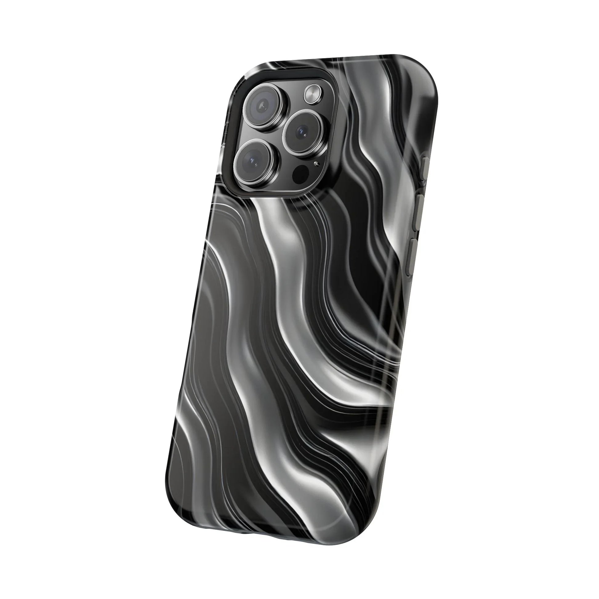 Wavy Illusion Marble Phone Case for iPhone 13-17 - KARARMDESIGN