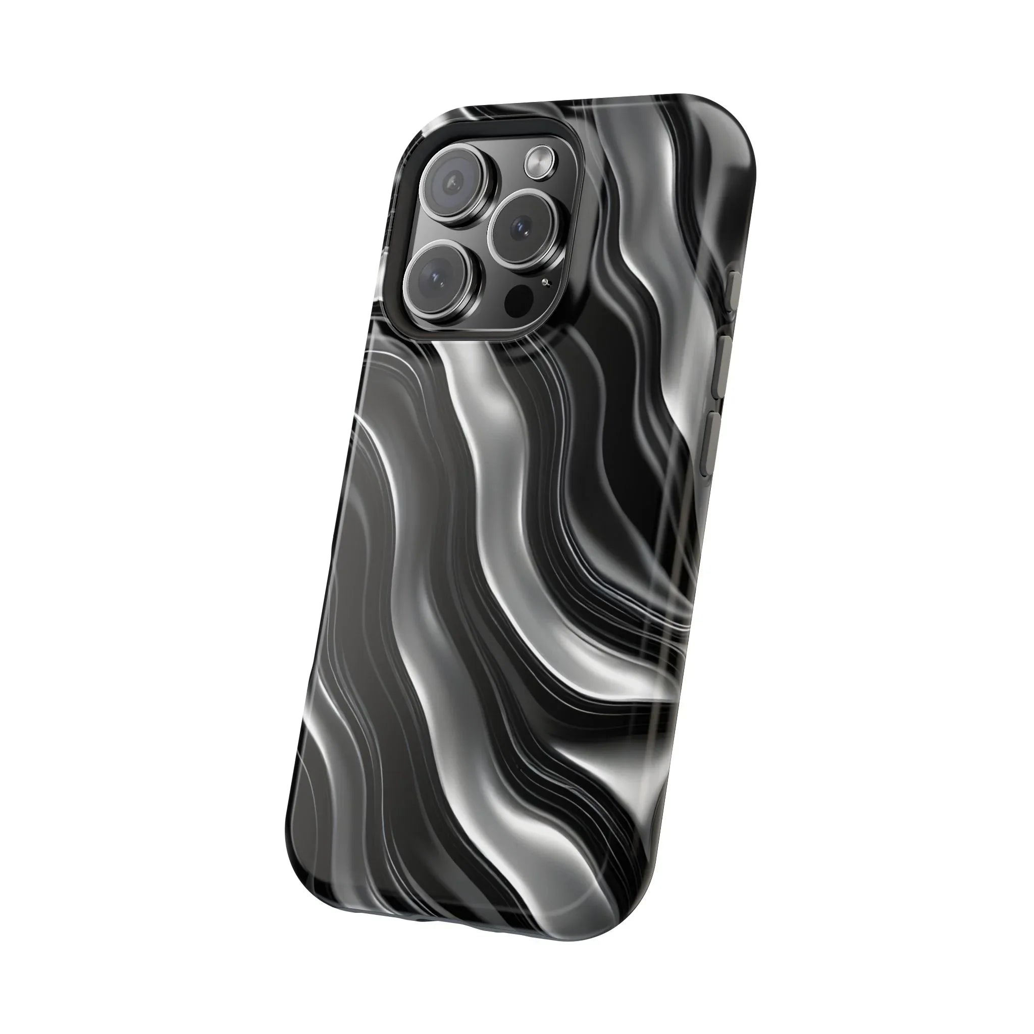 Wavy Illusion Marble Phone Case for iPhone 13-17 - KARARMDESIGN