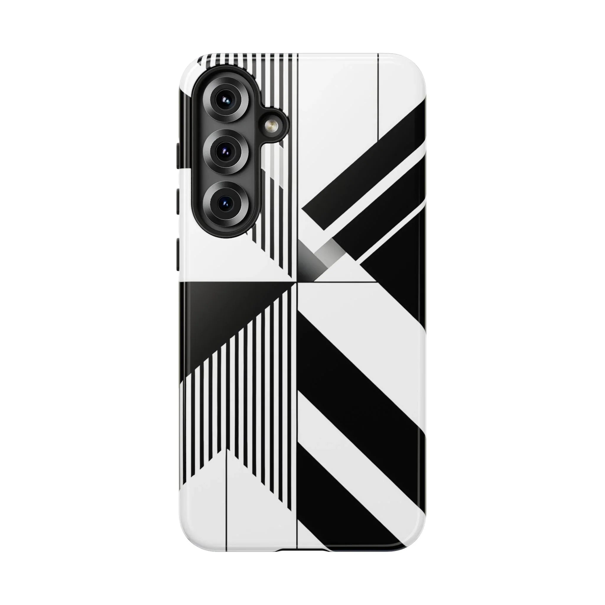Monochrome Tough Phone Case for iPhone 11-16 and Galaxy S20–S25 - KARARMDESIGN