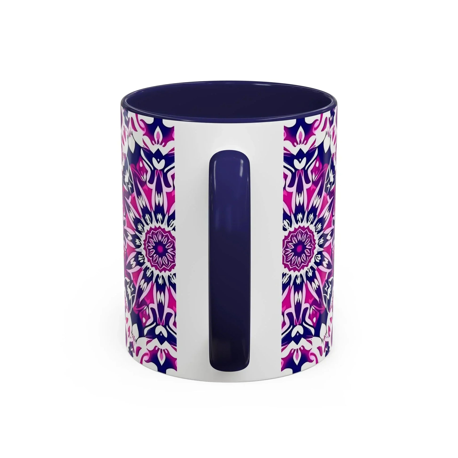 Vibrant Mandala Burst Ceramic Coffee Mug -11 & 15oz - KarArmDesign