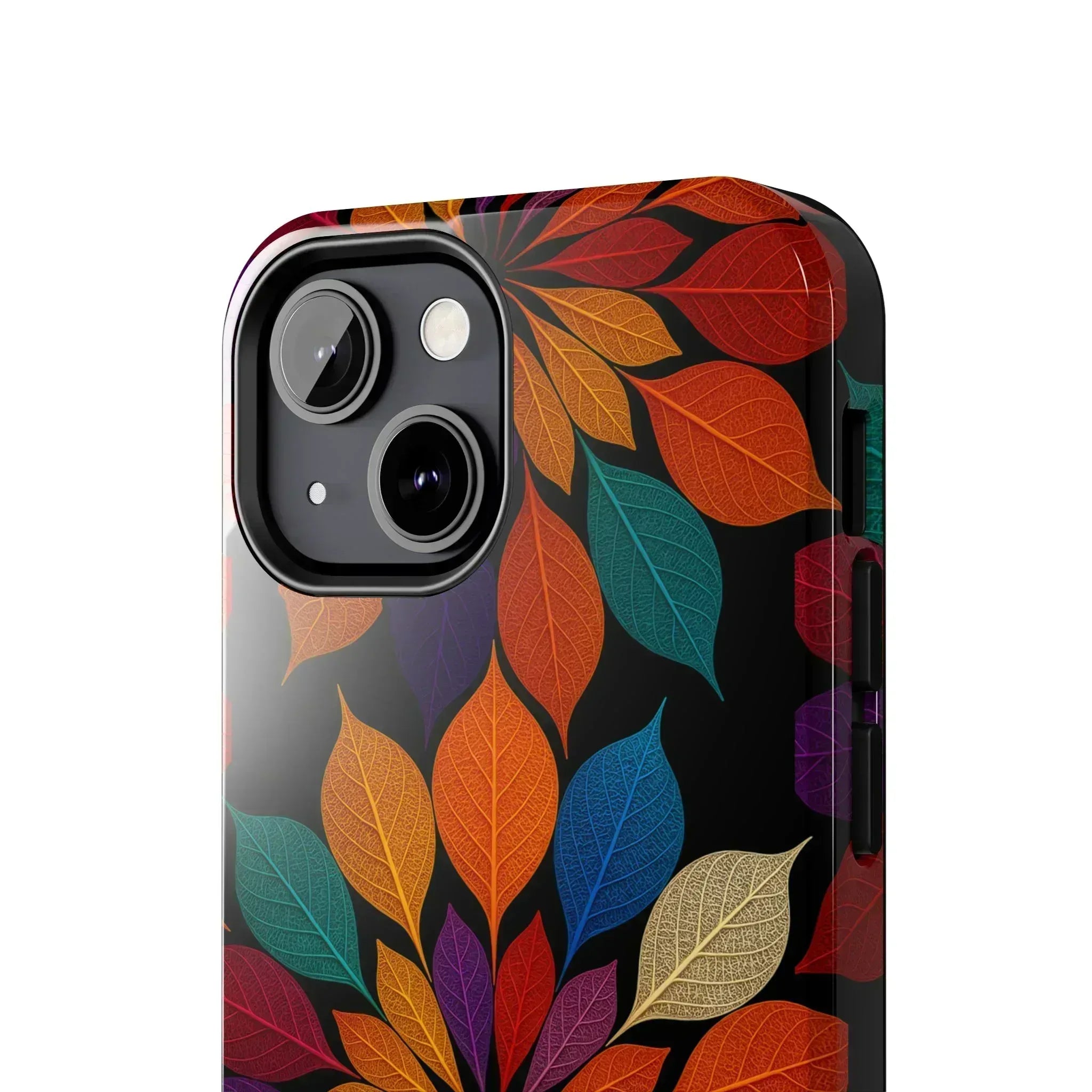 Leaf Mandala Phone Case for iPhone 11-16 and Galaxy S21-S24 - KARARMDESIGN