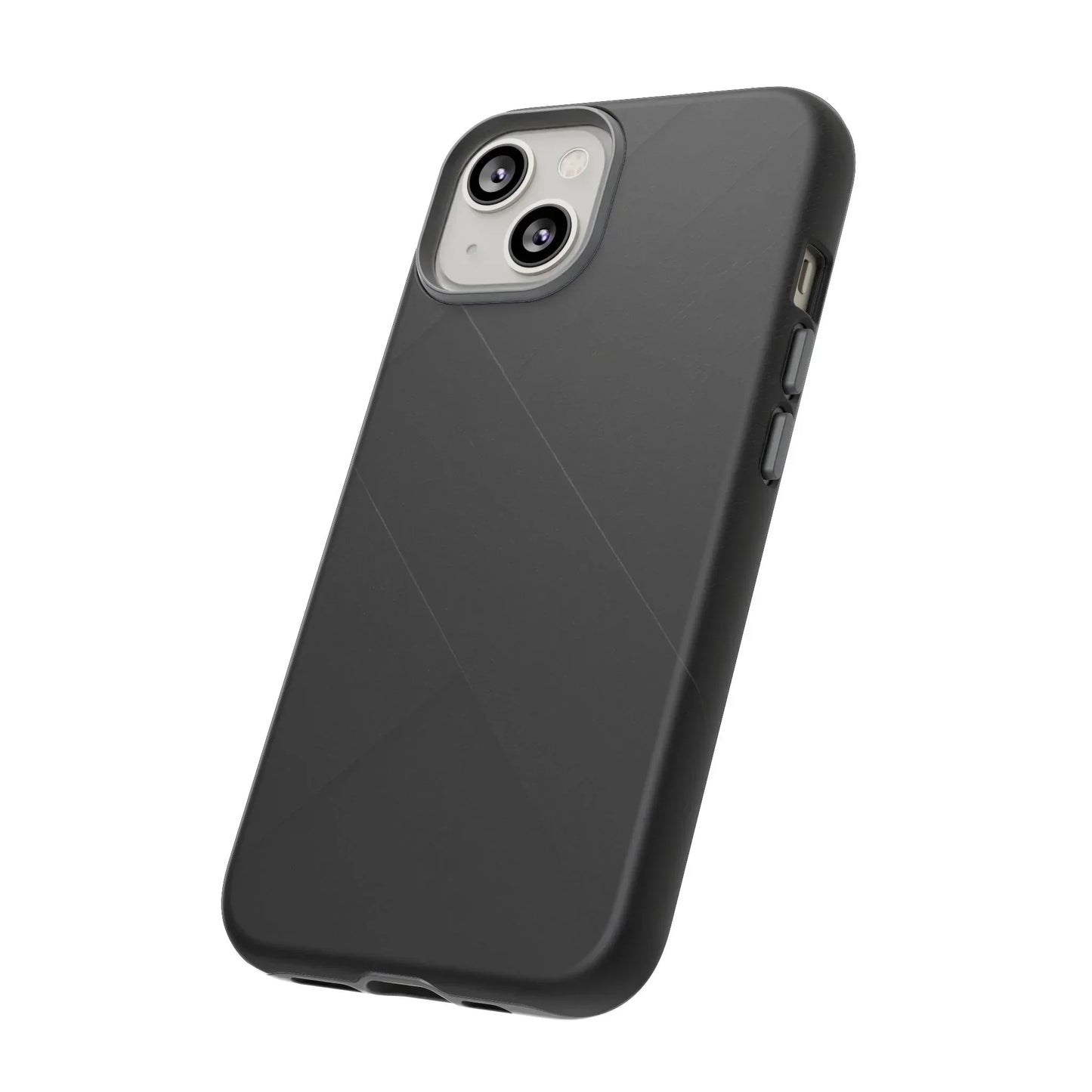 Matte Black Diagonal Line Phone Case for iPhone 8-16 and Galaxy S10-S25 Models - KarArmDesign