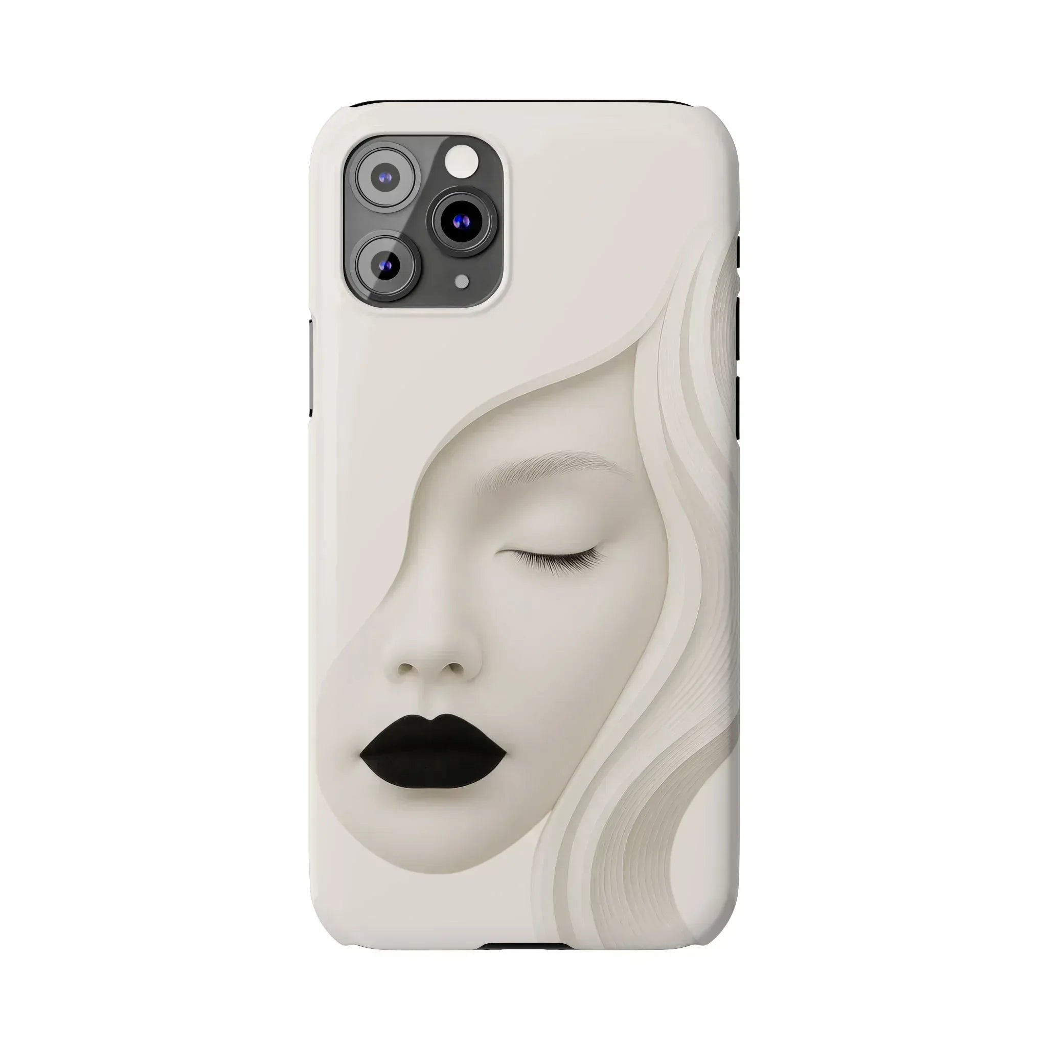 Minimalist Face Phone Case for iPhone 11-17 - KARARMDESIGN