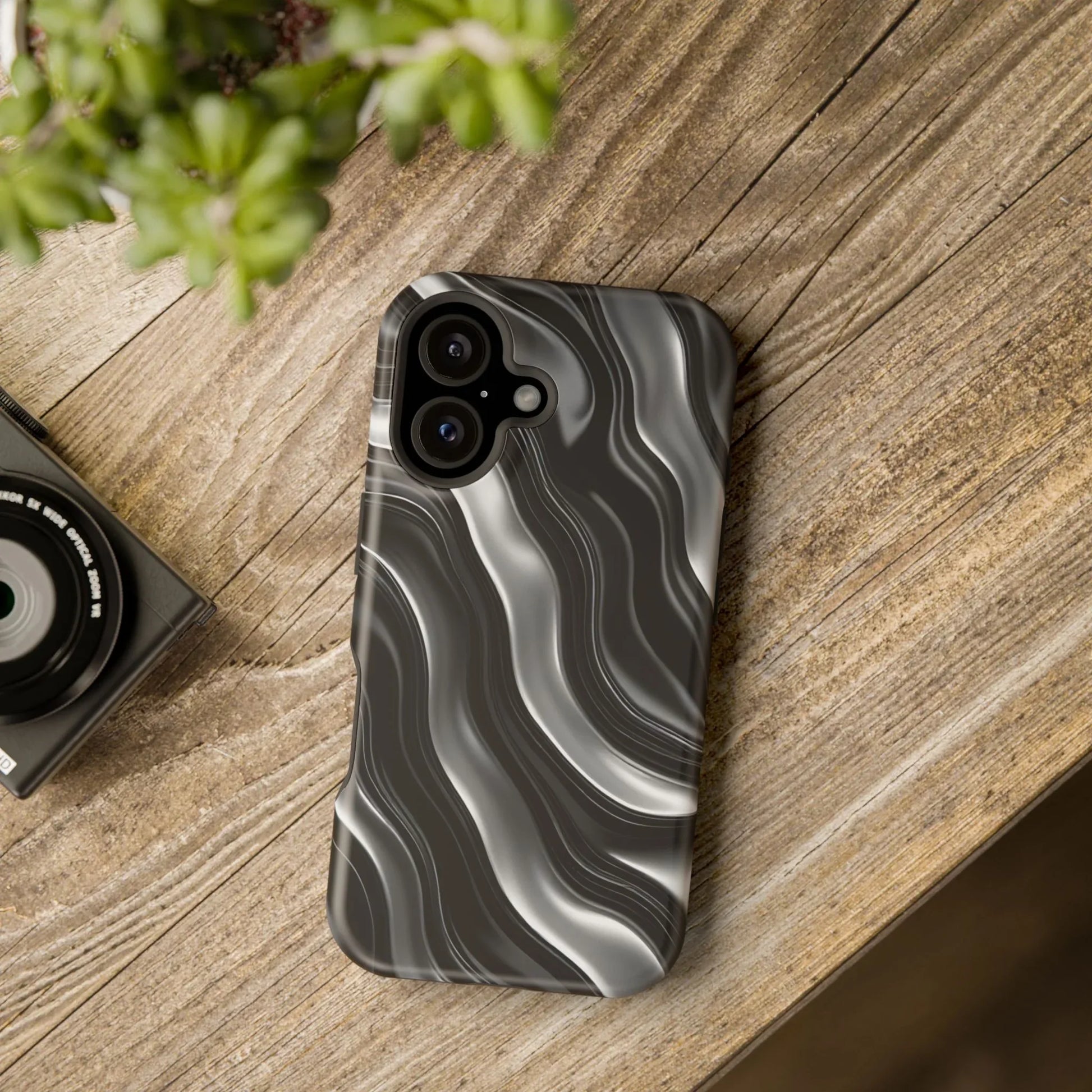Wavy Illusion Marble Phone Case for iPhone 13-17 - KARARMDESIGN