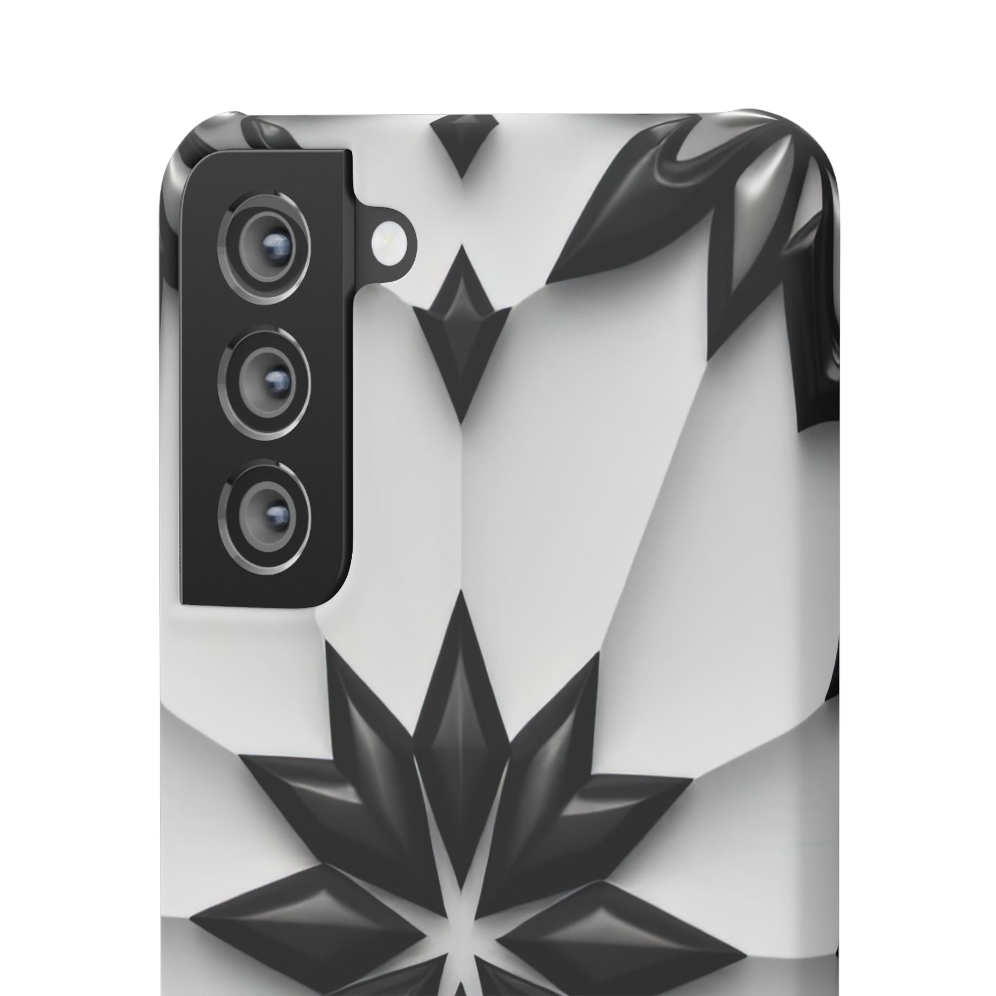 Black & White Geometric Snap Case for iPhone & Samsung Galaxy