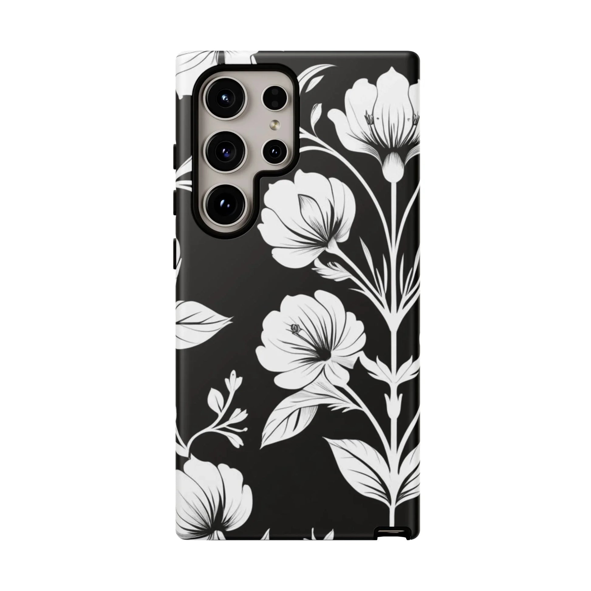 Elegant Floral Phone Case for Galaxy S20-S25 - KARARMDESIGN