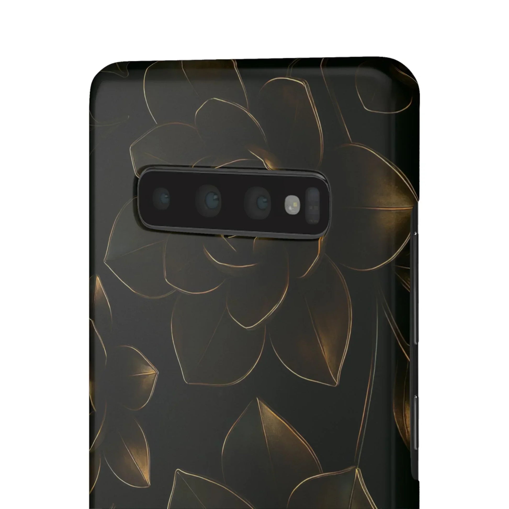 Metal Flower Phone Case for iPhone 7-16 and Galaxy S10-S24 Models - KarArmDesign