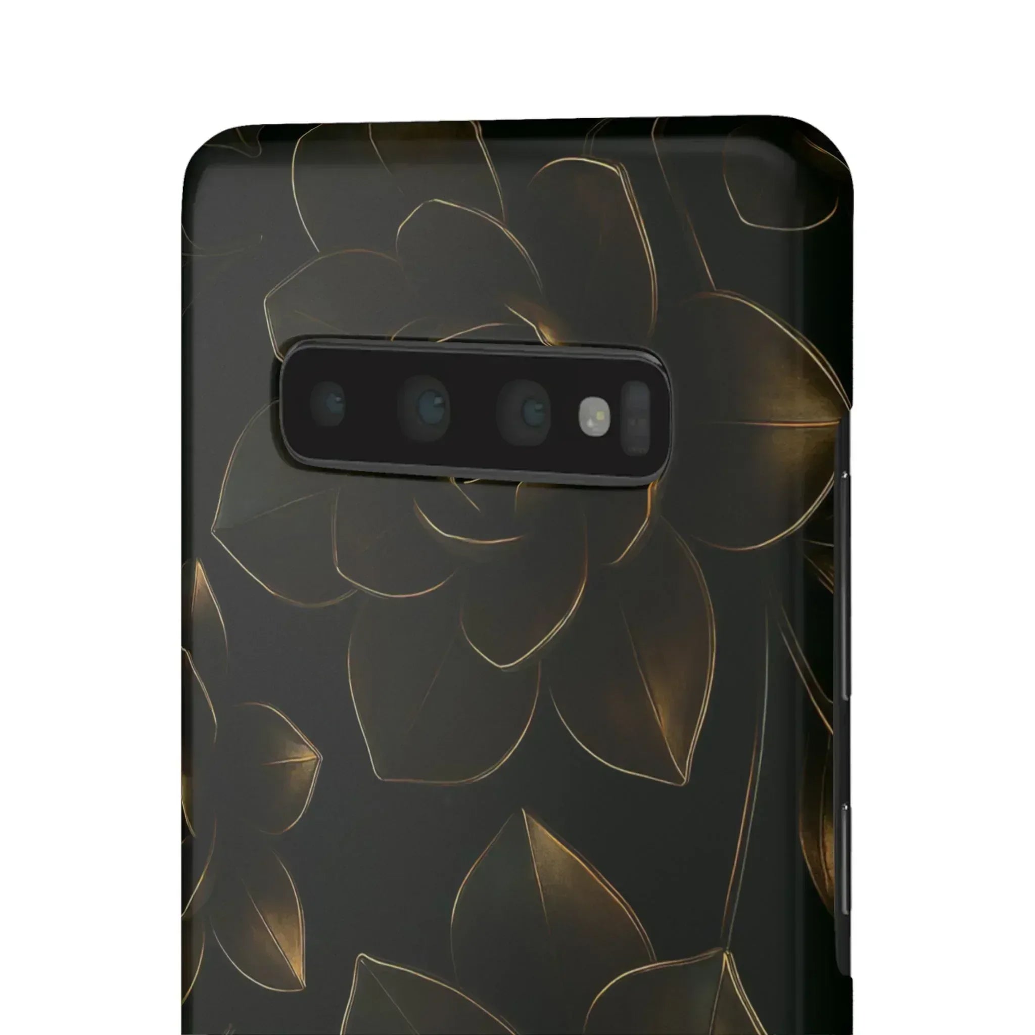 Metal Flower Phone Case for iPhone 8-16 and Galaxy S20-S24 - KARARMDESIGN