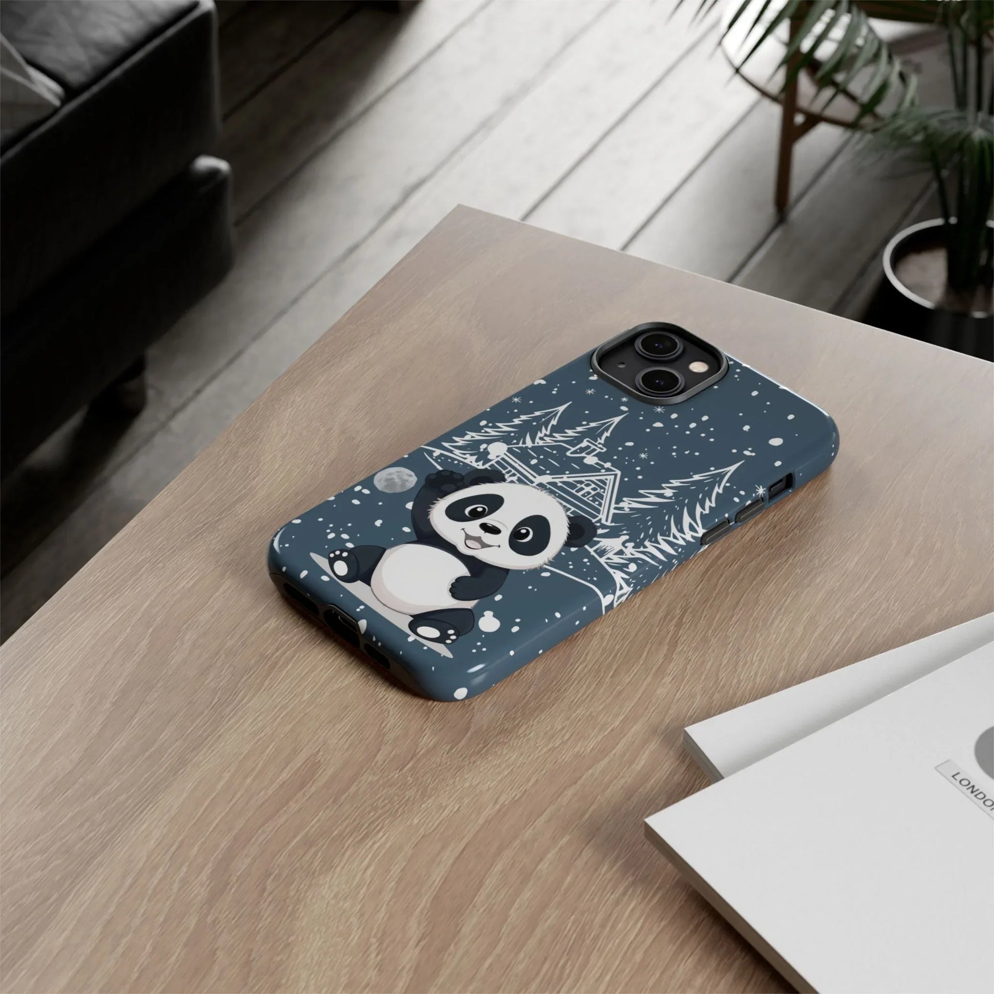 Cute Panda in a Winter Wonderland Phone Case for iPhone 8-17 - KARARMDESIGN